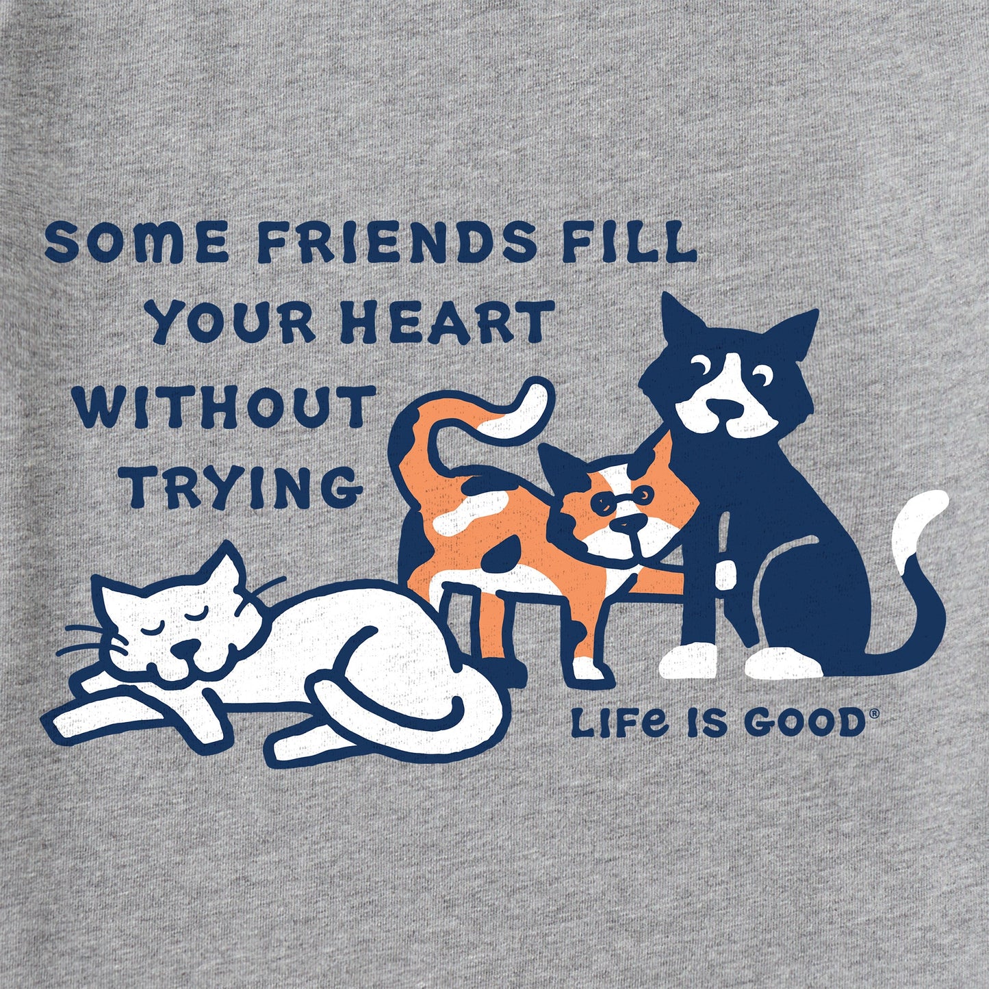 Men's Friends Fill your Heart Al Short Sleeve Crusher Tee