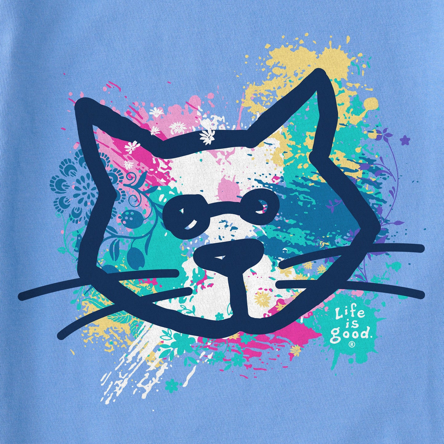 Kids Al Paint Pattern Short Sleeve Crusher Tee