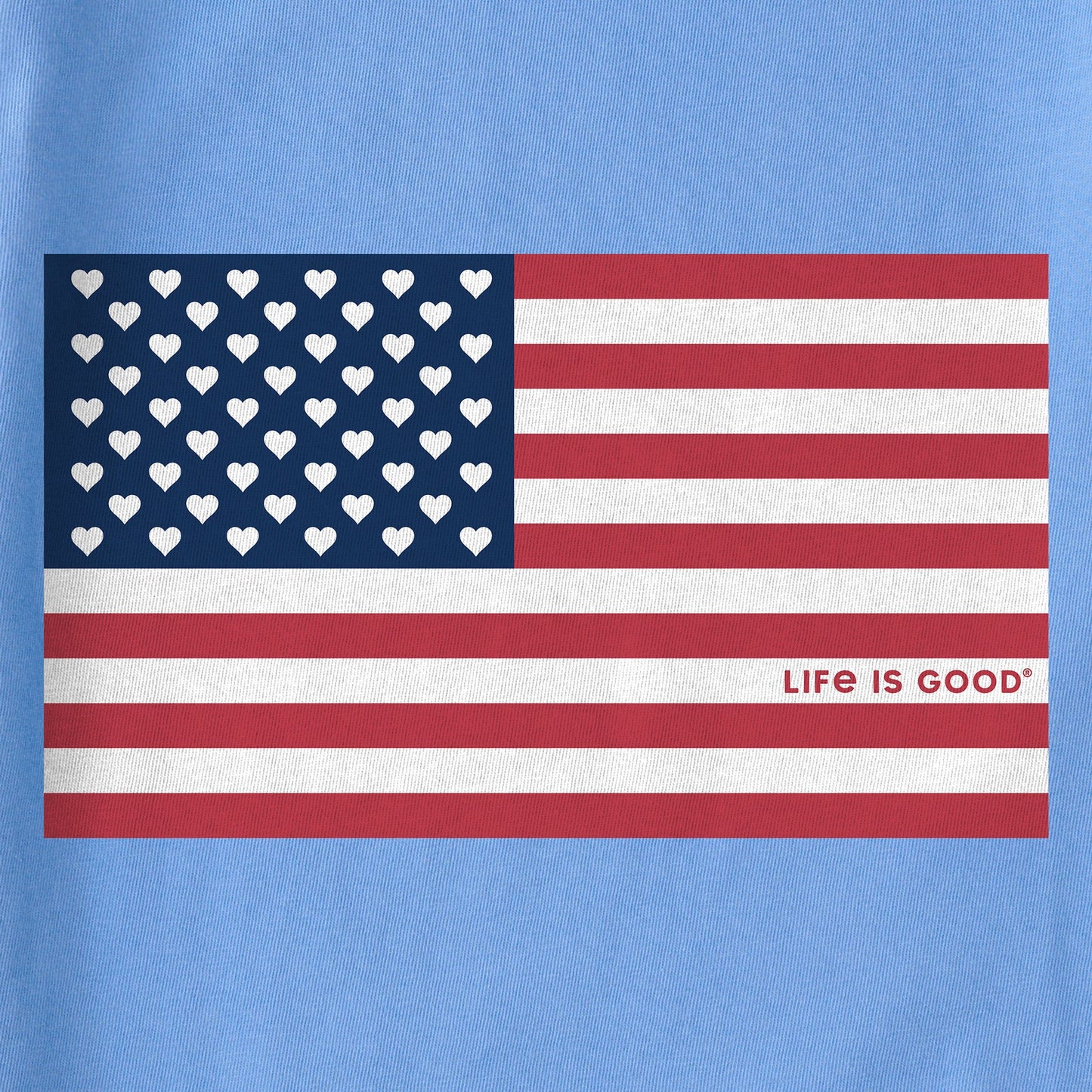 Women's Flag Hearts Short Sleeve Tee