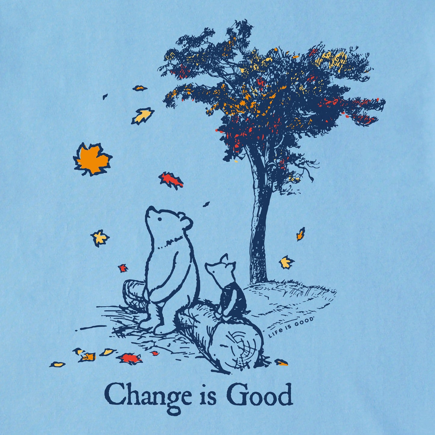 Men's Winnie Change is Good Long Sleeve Crusher Tee