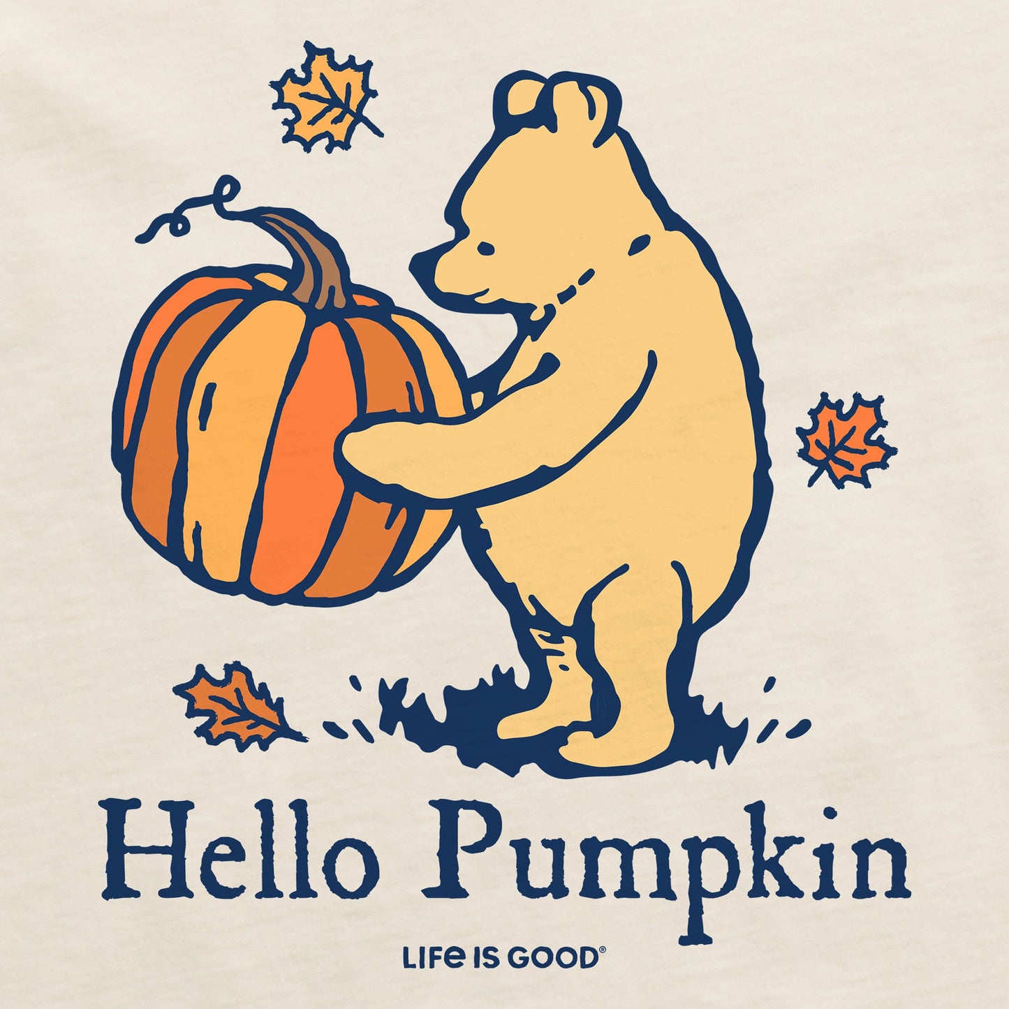 Women's Winnie Hello Pumpkin Short Sleeve Crusher Boxy Tee