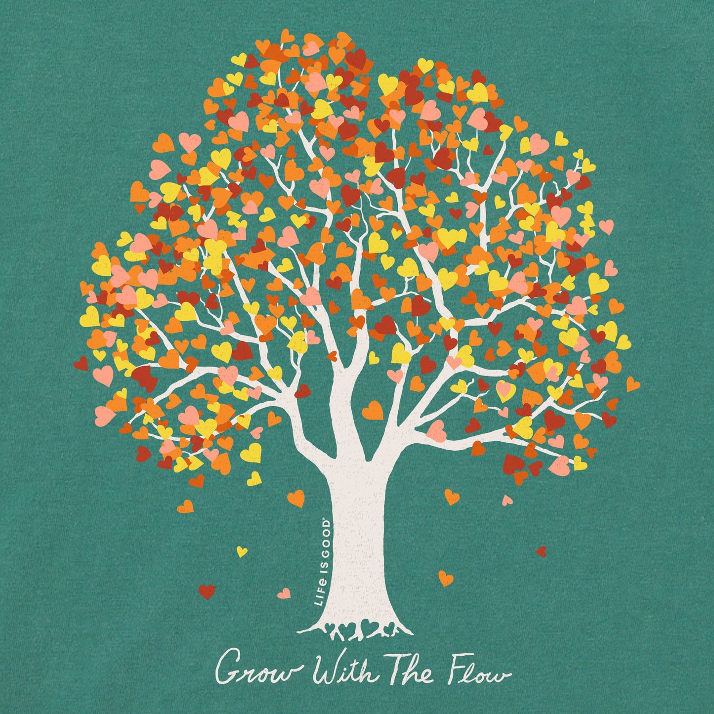 Women's Grow with the Flow Fall Heart Tree Short Sleeve Crusher Tee