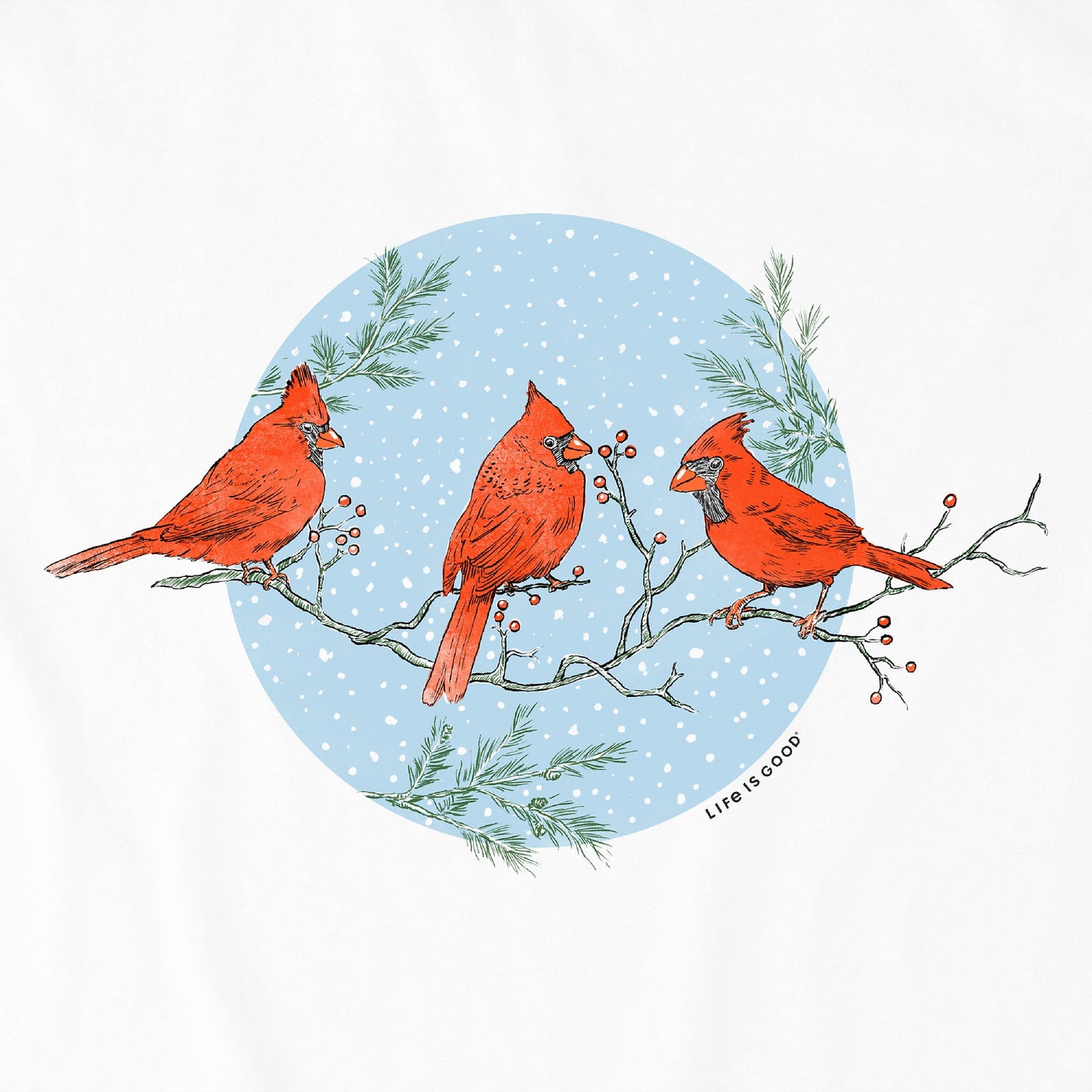 Women's Fineline 3 Cardinals Long Sleeve Crusher Tee