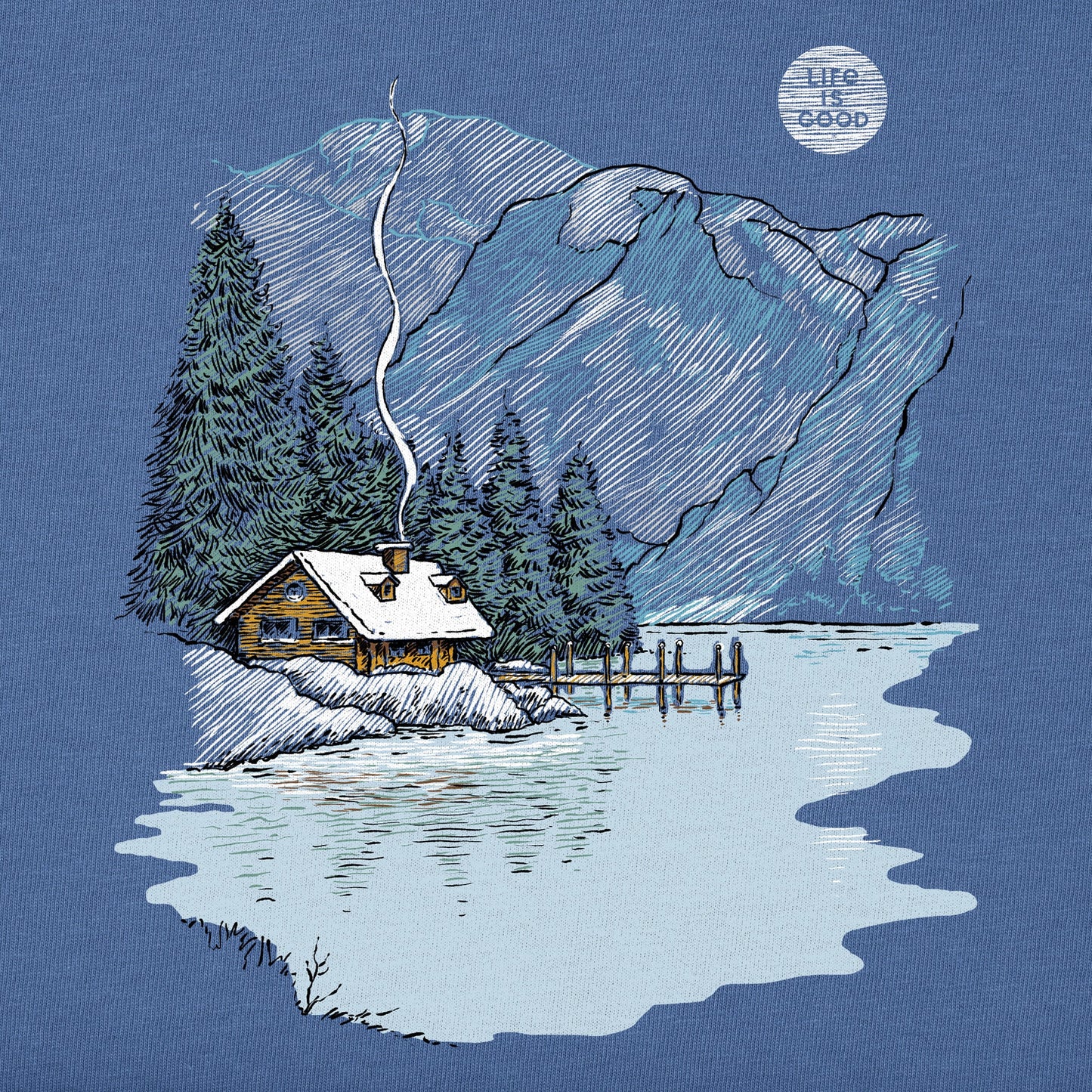 Men's Winter View Short Sleeve Crusher Tee