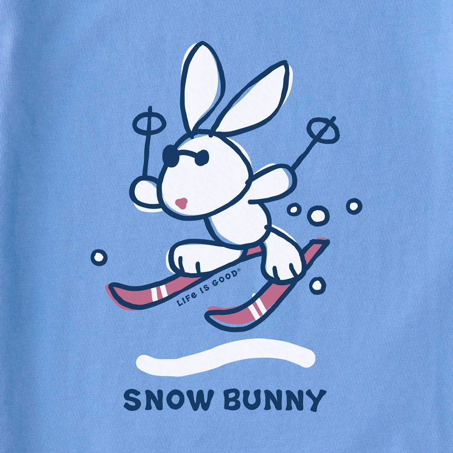 Kids Vintage Snow Bunny Short Sleeve Crusher Tee