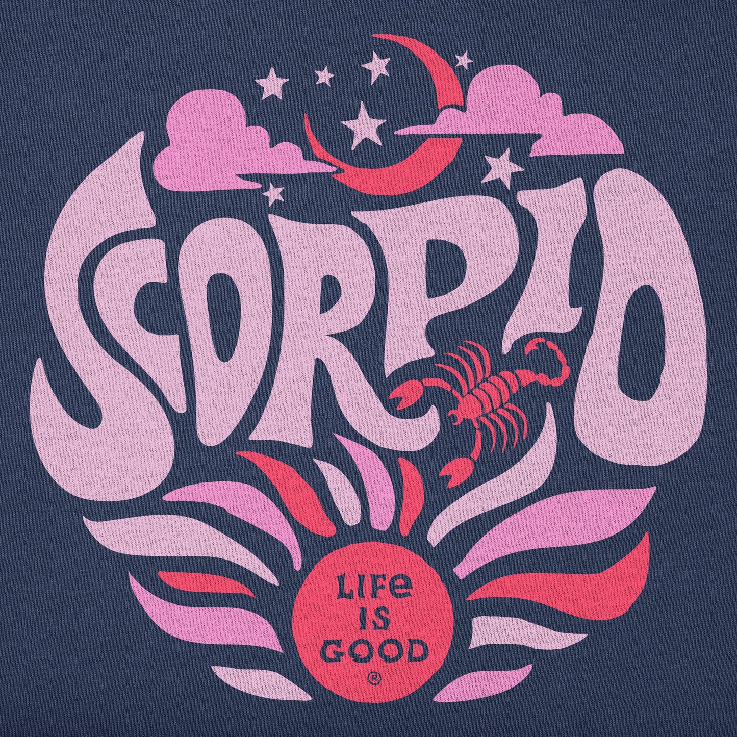 Women's Scorpio Zodiac Vibes Short Sleeve Crusher Boxy Tee