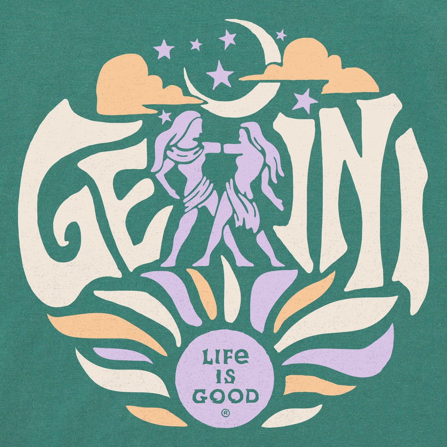 Women's Gemini Zodiac Vibes Short Sleeve Crusher Boxy Tee