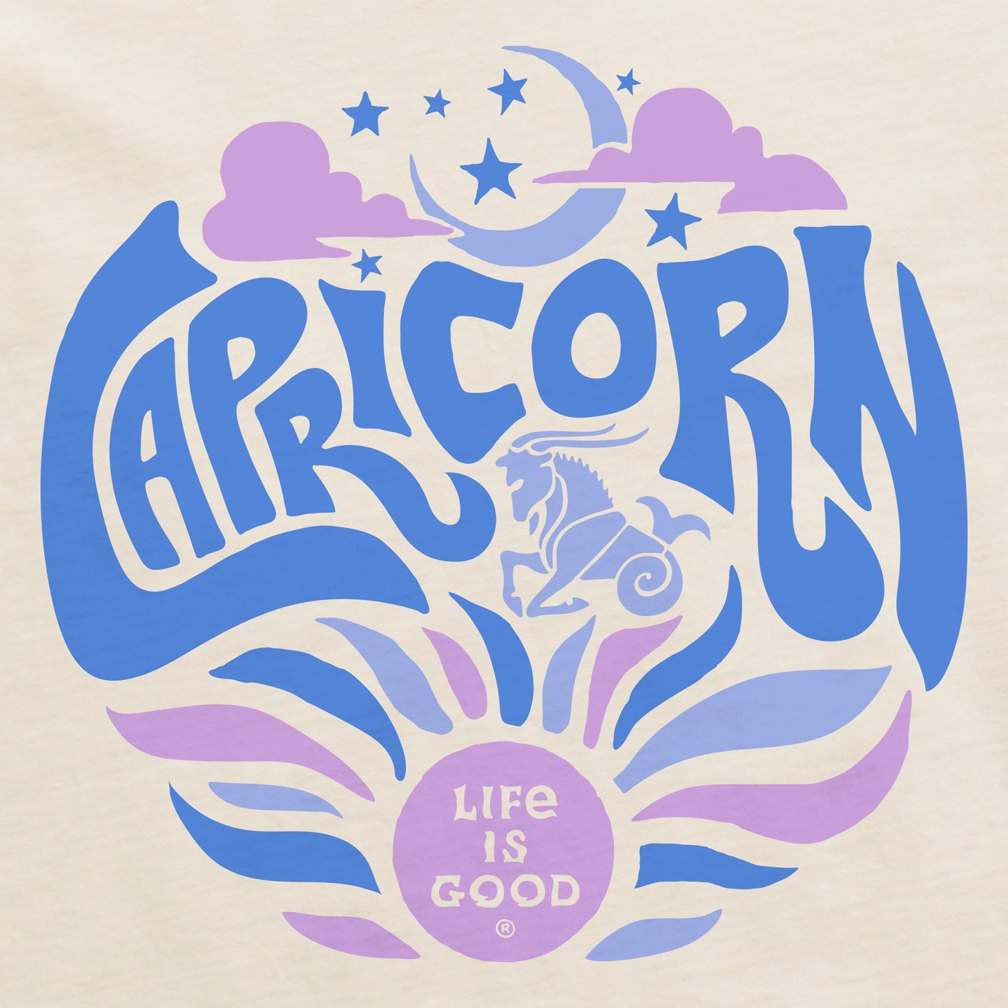 Women's Capricorn Zodiac Vibes Short Sleeve Crusher Boxy Tee