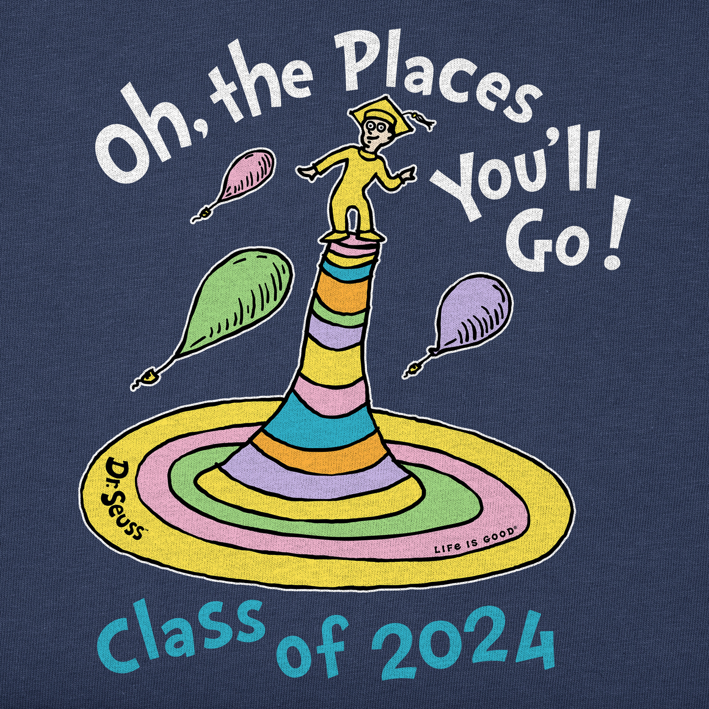 Men's Oh the Places Class of 2024 Short Sleeve Crusher Tee