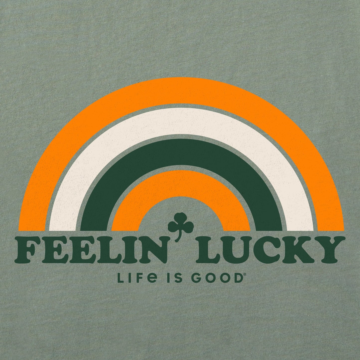 Women's Feelin' Lucky Rainbow Short Sleeve Crusher Tee
