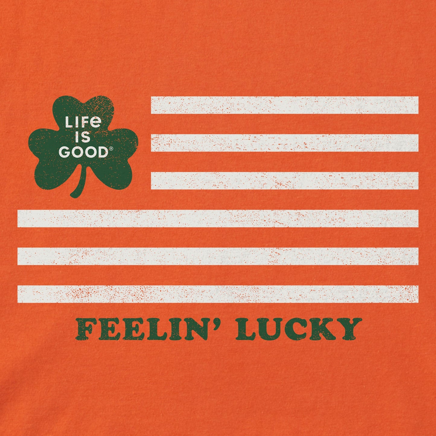 Men's Feelin' Lucky Irish Flag Short Sleeve Crusher Tee