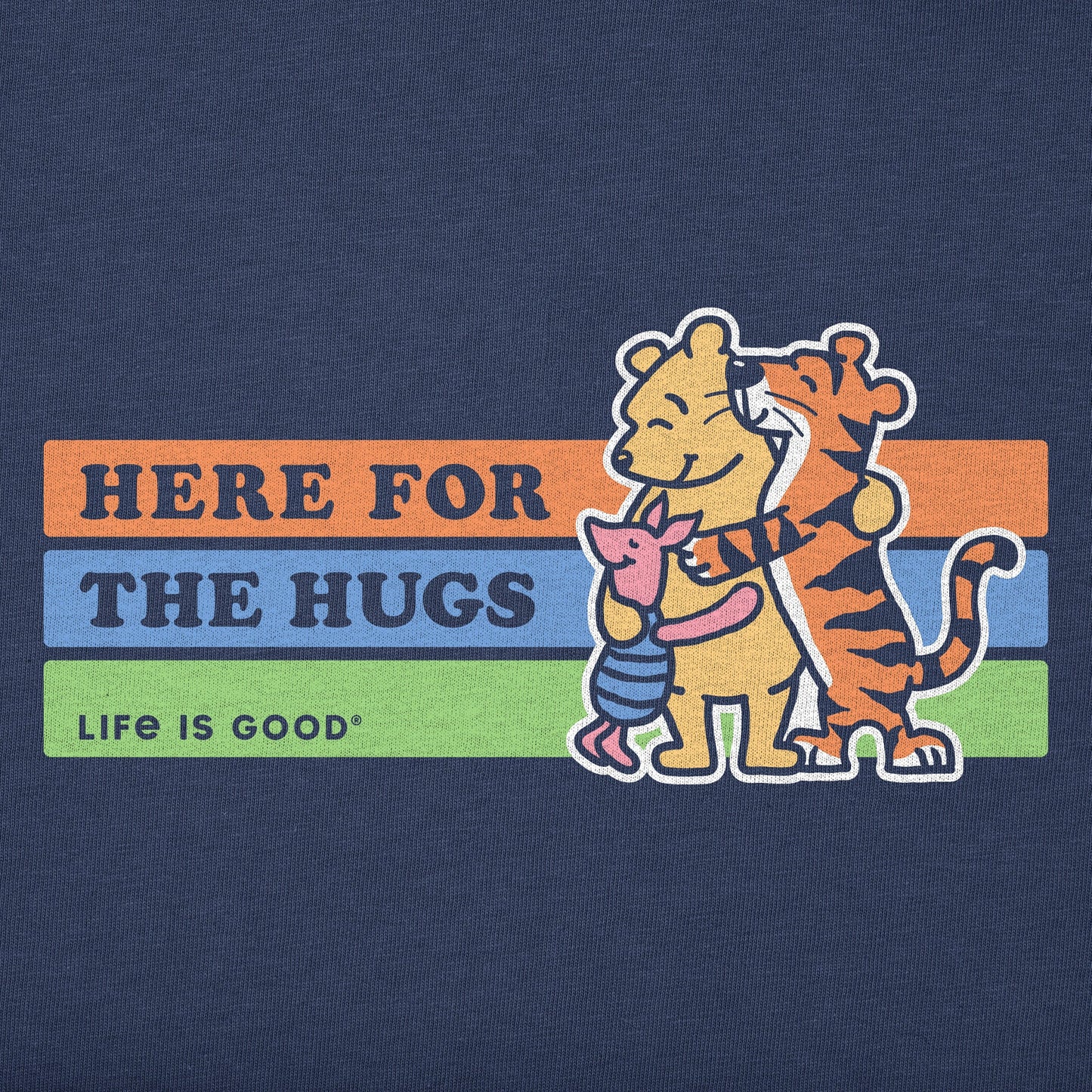 Kids Here for the Hugs Winnie & Friends Short Sleeve Crusher Tee
