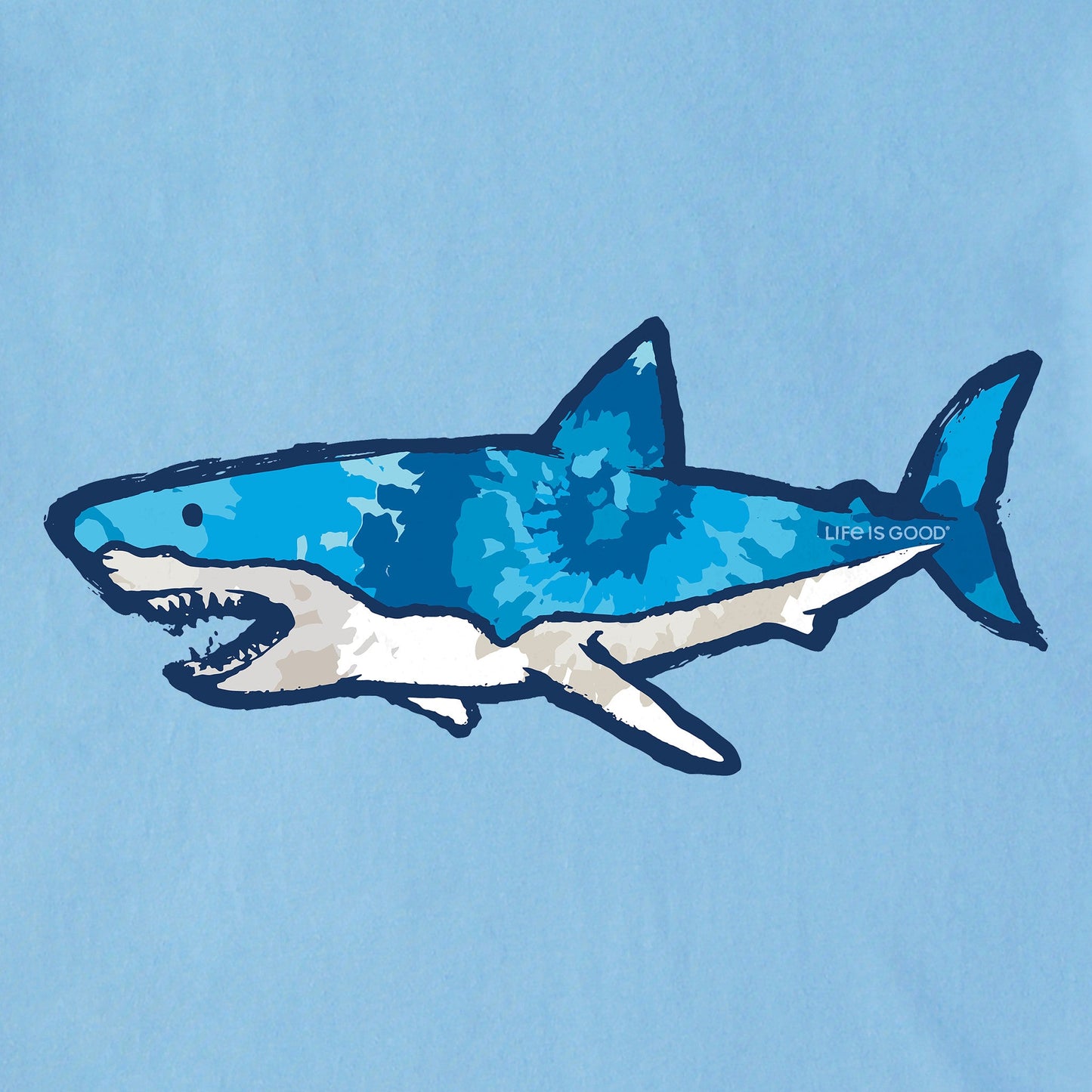 Men's Tie Dye Sharkscape Short Sleeve Tee