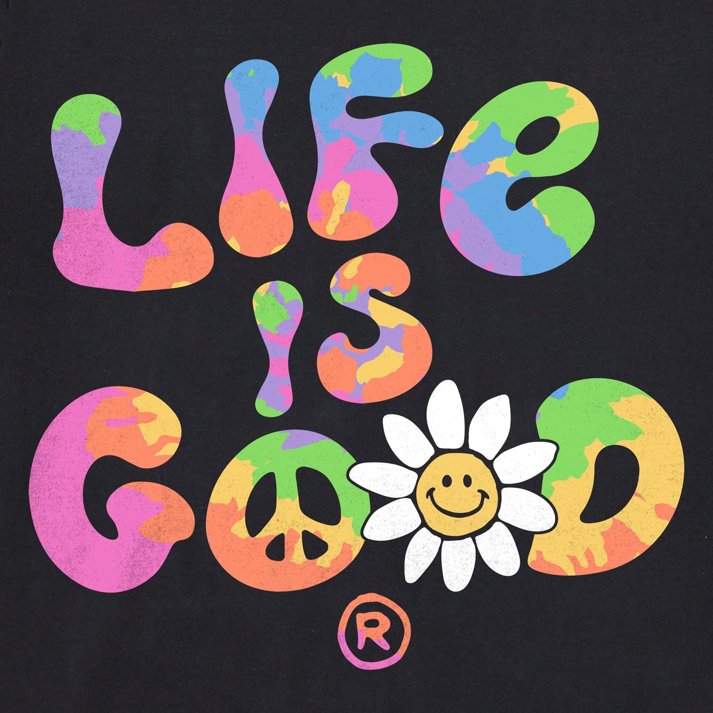 Women's Tie Dye Groovy LIG Short Sleeve Tee