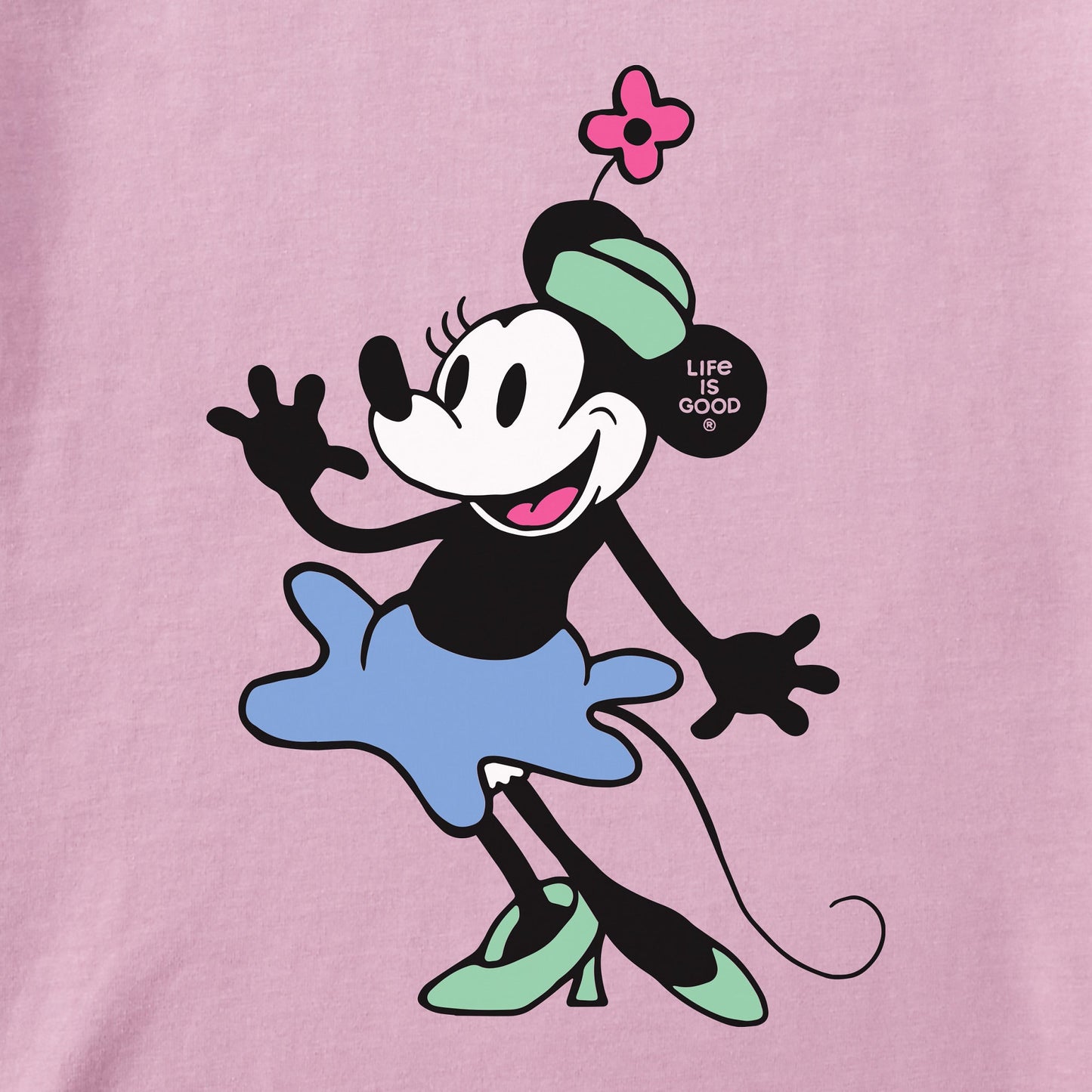 Toddler Steamboat Willie Miss Mouse Short Sleeve Crusher Tee