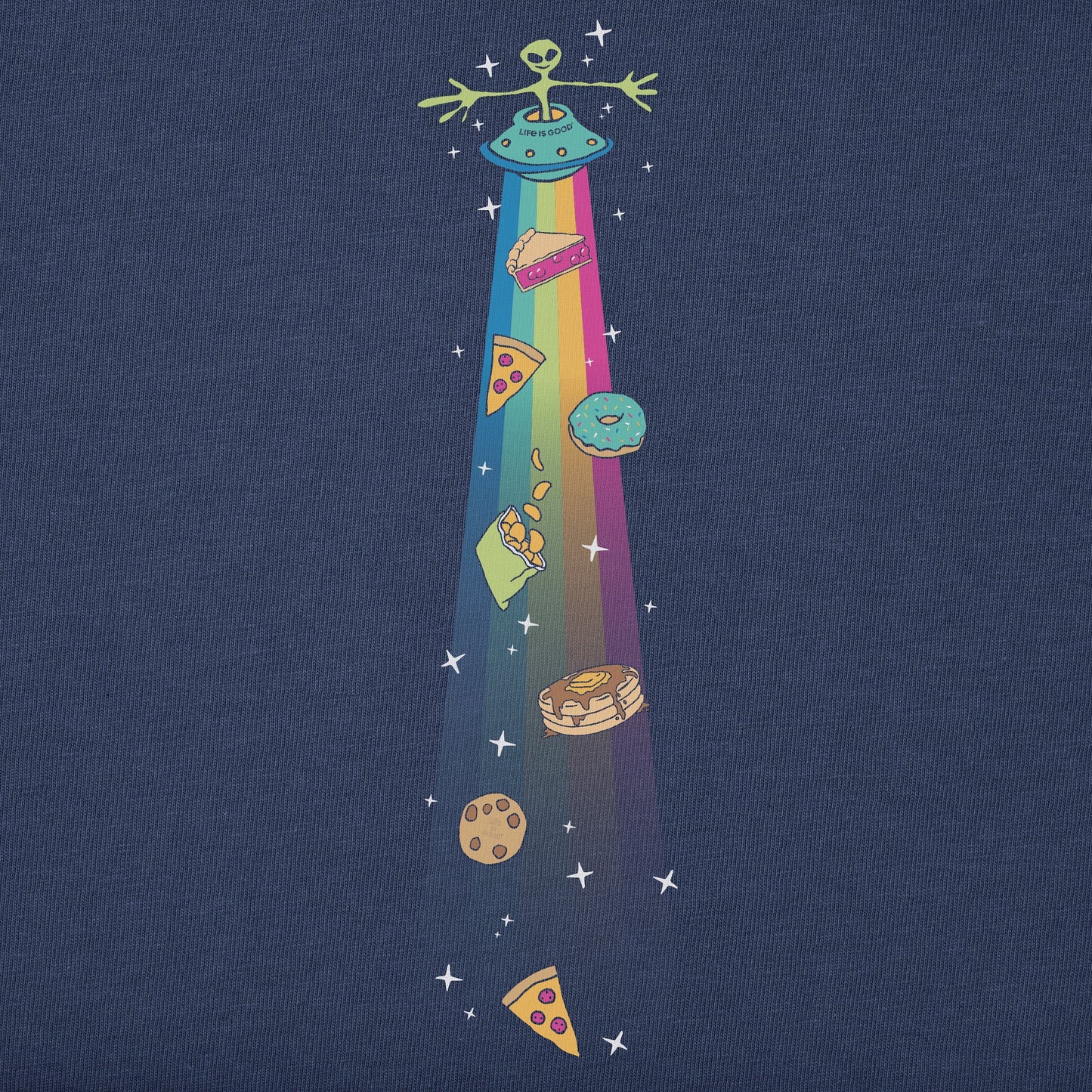 Kids Beam Up the Snacks Long Sleeve Crusher Tee