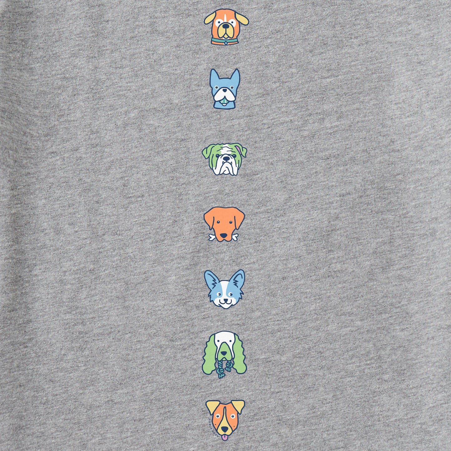 Kids Pups Party Long Sleeve Crusher Tee