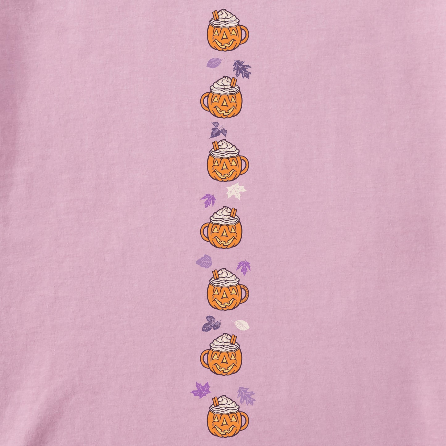 Women's Pumpkin Spice Mugs Long Sleeve Crusher Tee