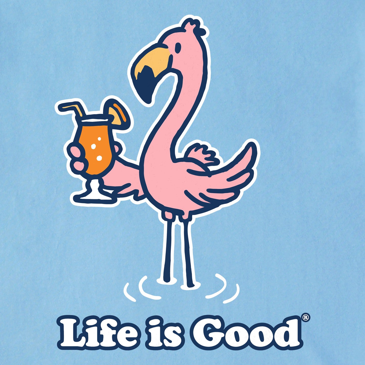 Men's Flamingo Cocktail Short Sleeve Tee