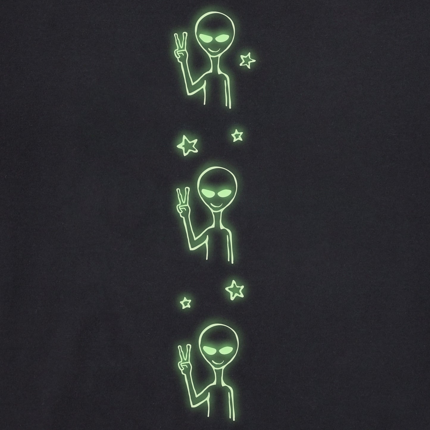 Women's Alien Peace Out Long Sleeve Crusher Boxy Tee