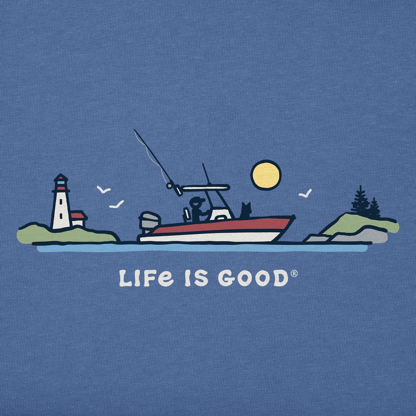 Men's Fishing Boat Vista Short Sleeve Tee