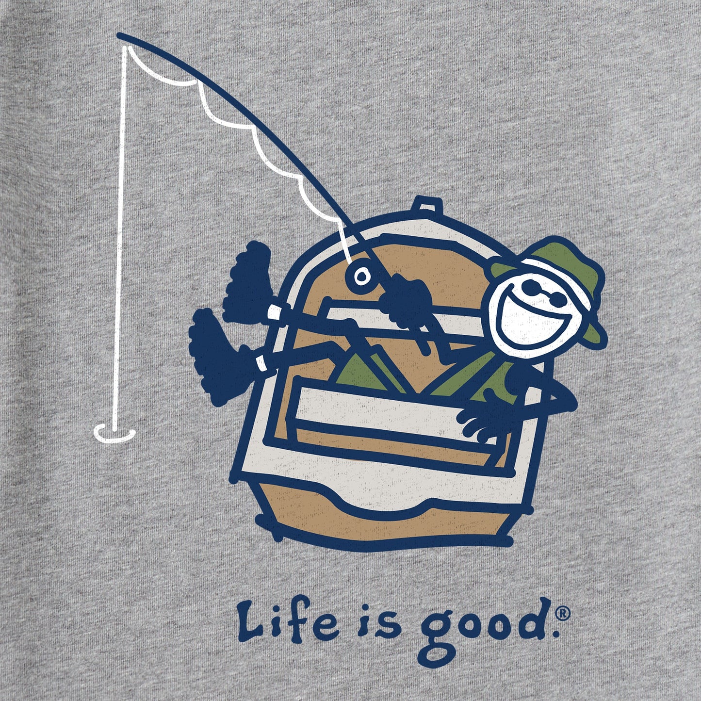 Men's Fishing Jake Short Sleeve Crusher Tee