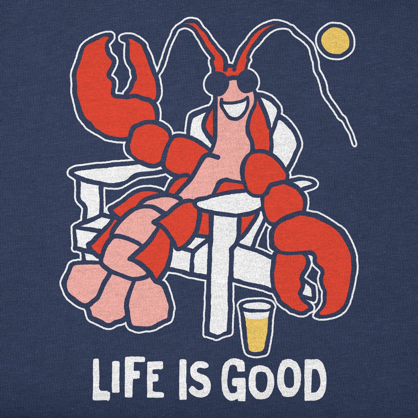 Men's Lobster Adirondack Short Sleeve Crusher Tee