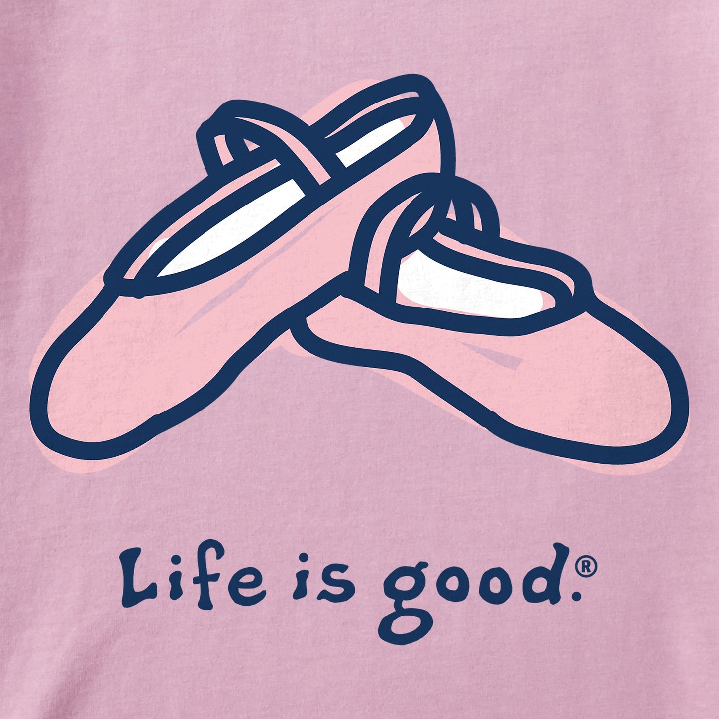 Women's Ballet Slippers Short Sleeve Crusher Tee