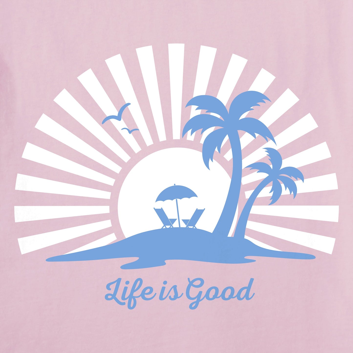 Women's Sunset Island Short Sleeve Crusher Tee