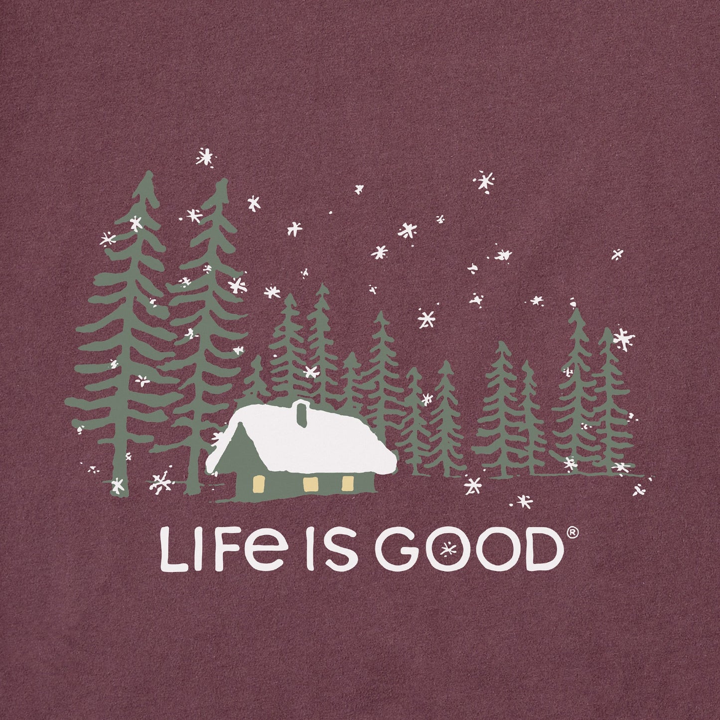 Women's Snowy Evening Long Sleeve Crusher Tee