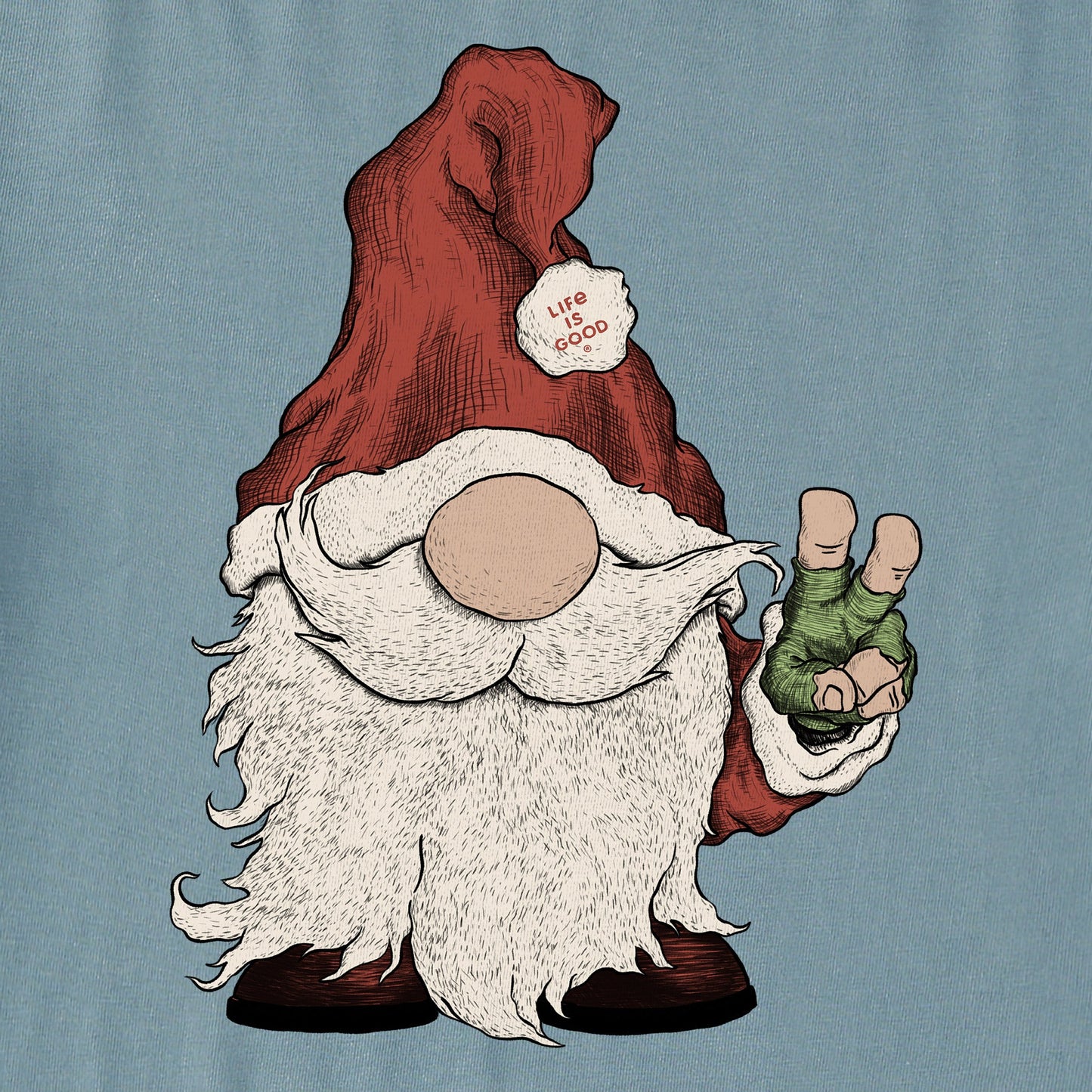 Men's Gnome Santa Simply True Fleece Crew