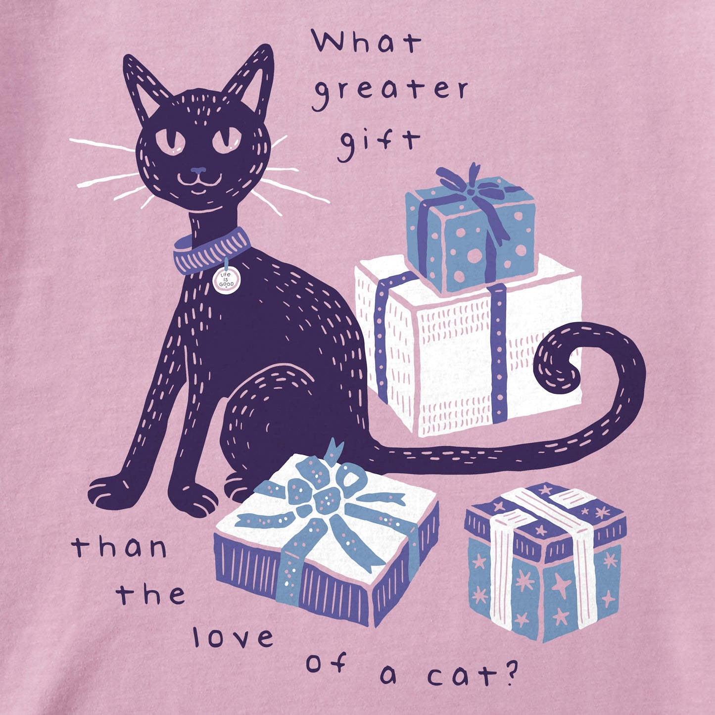 Women's Gift of a Cats Love Long Sleeve Crusher Tee