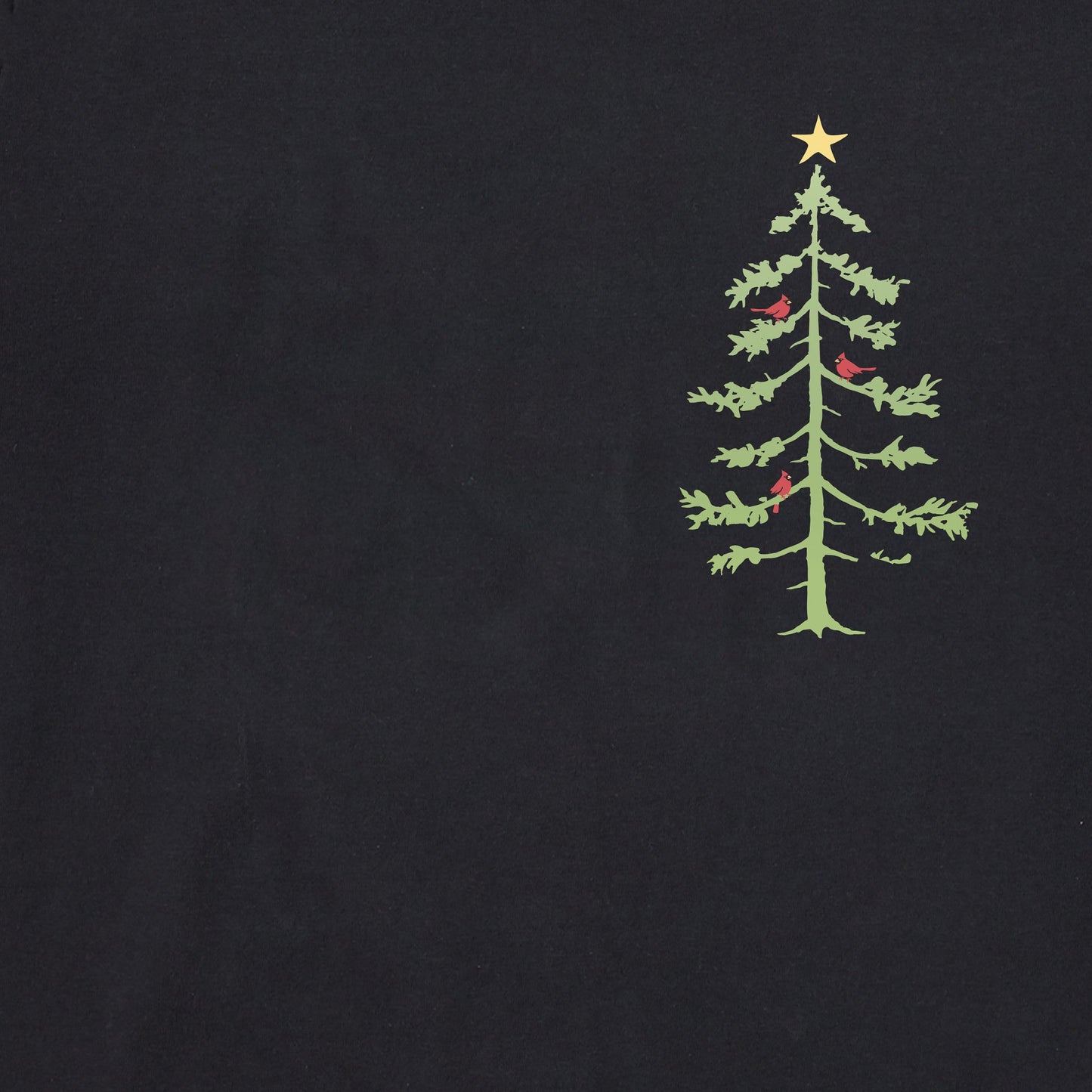 Women's Snowflake Peace Trees Long Sleeve Crusher Tee