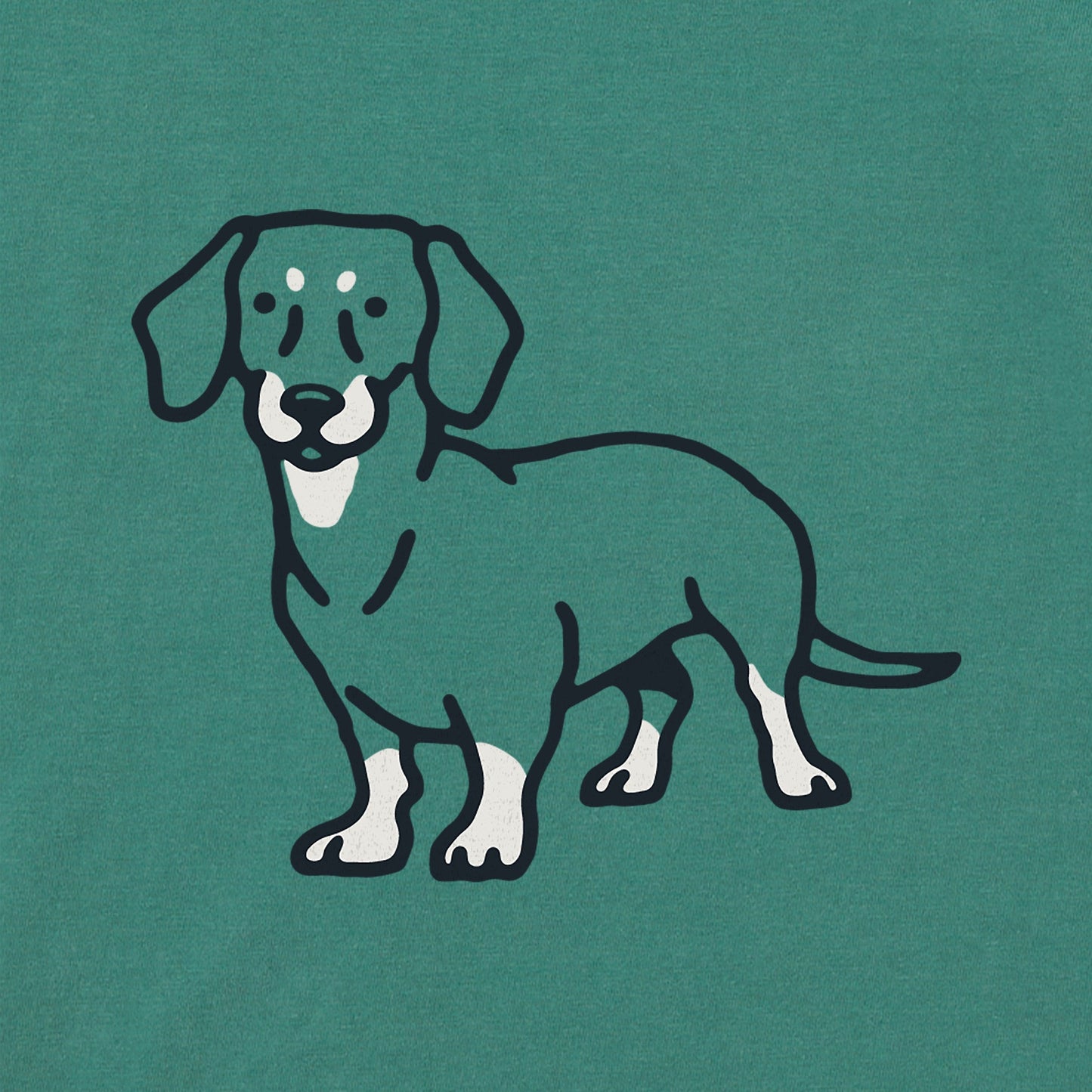 Women's Dachshund LC Short Sleeve Crusher Tee