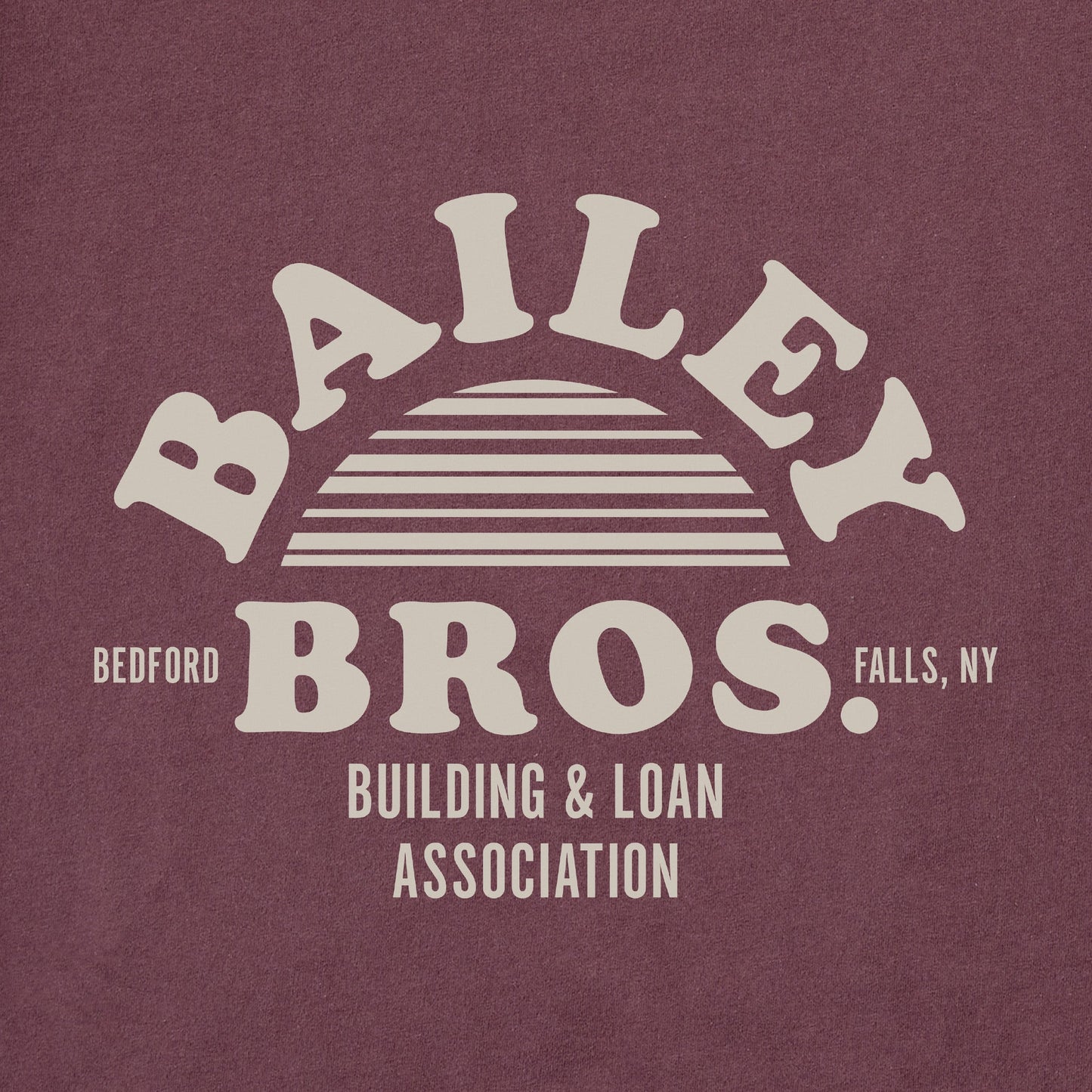 Men's Bailey Bros. Arch Stripe Long Sleeve Crusher Tee