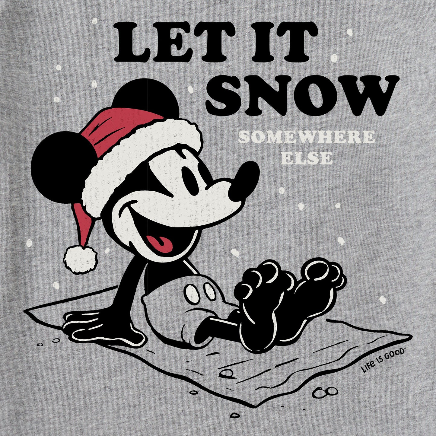 Men's Let it Snow Willie Long Sleeve Crusher Tee