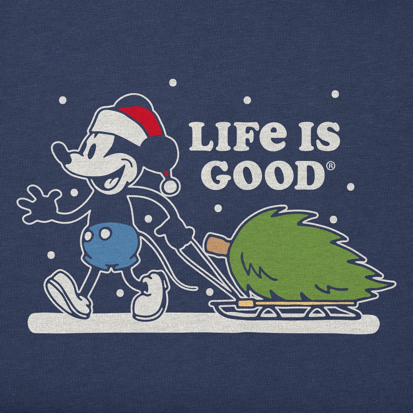 Men's Willie Xmas Tree Long Sleeve Crusher Tee