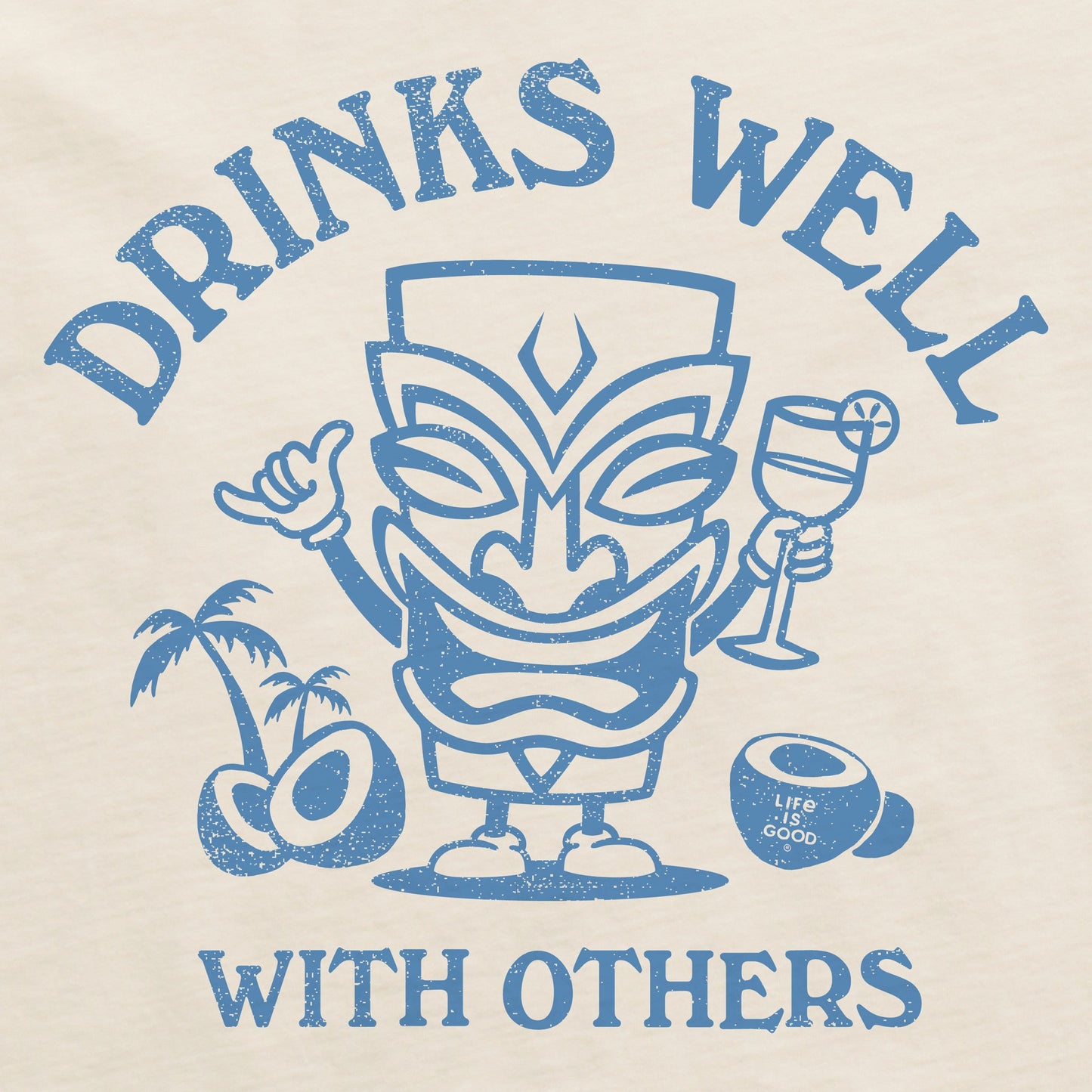 Women's Drinks Well Tiki Short Sleeve Crusher Boxy Tee