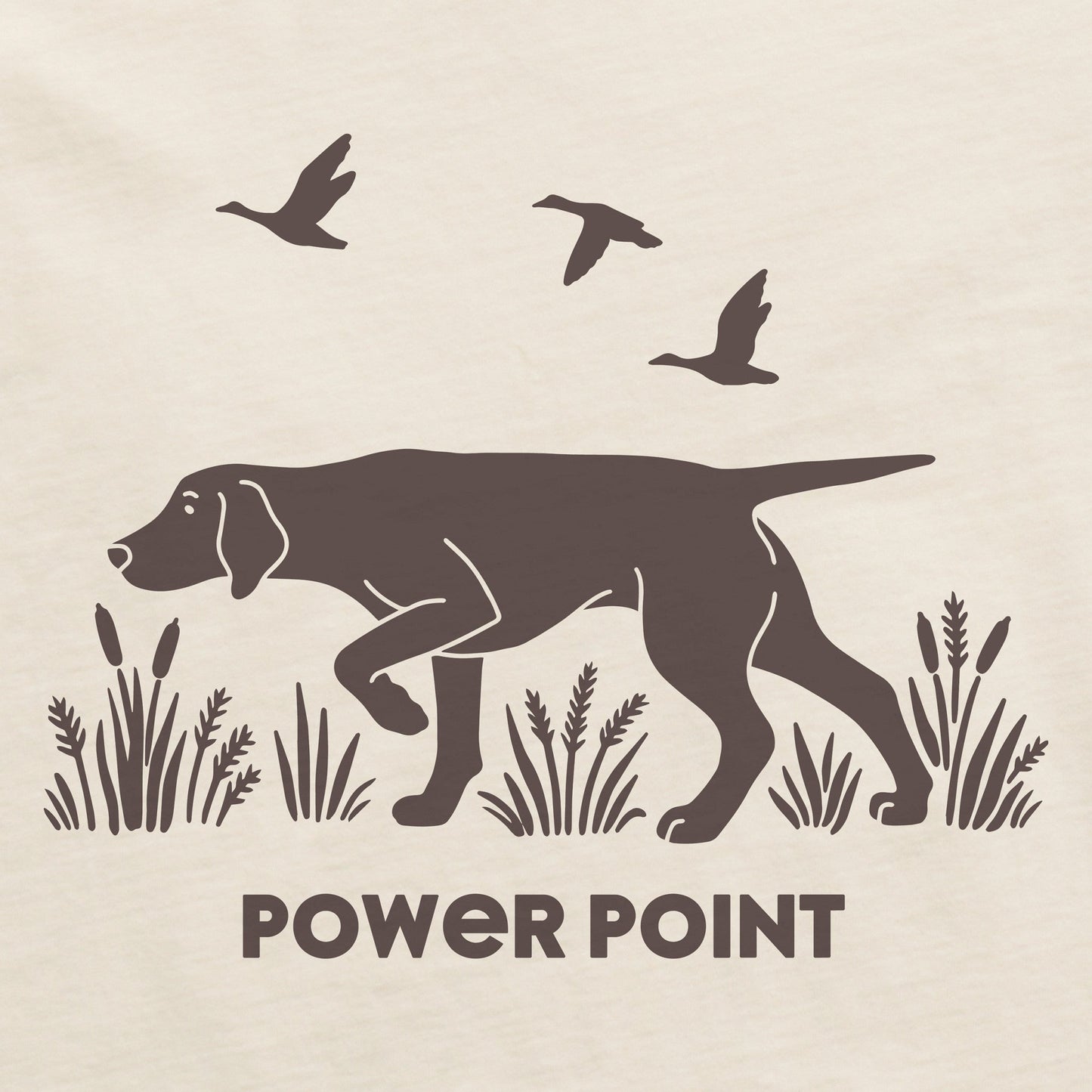 Men's Power Point Hunting Dog Short Sleeve Crusher Tee