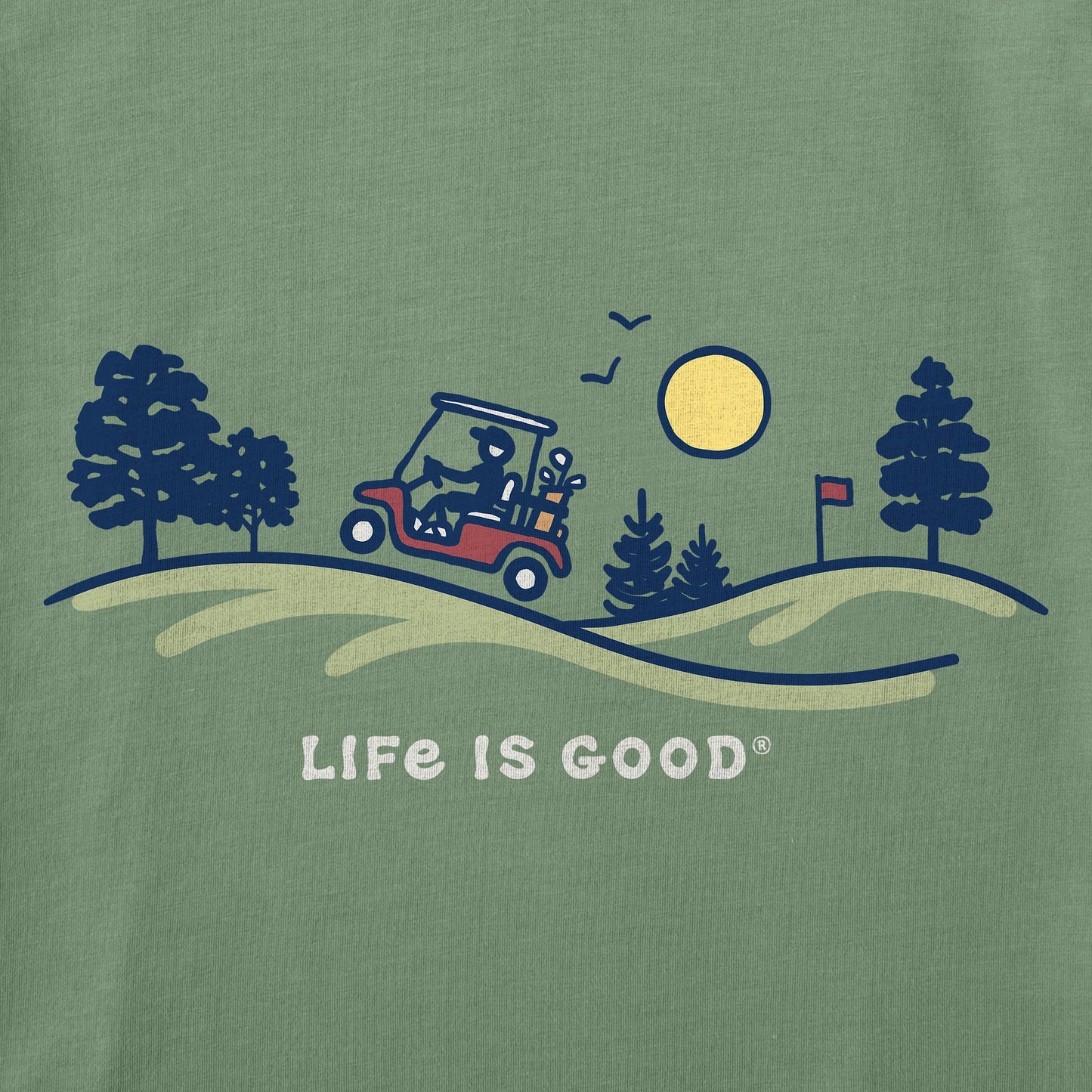 Men's Golf Cart Vista Short Sleeve Crusher Tee