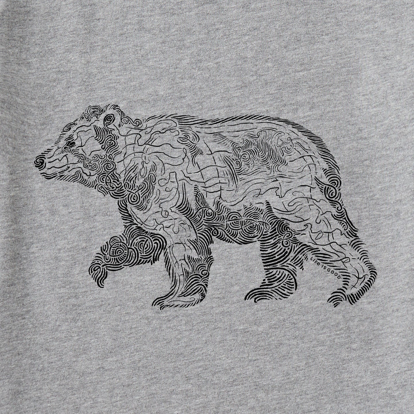 Men's Fineline Bear Short Sleeve Crusher Tee