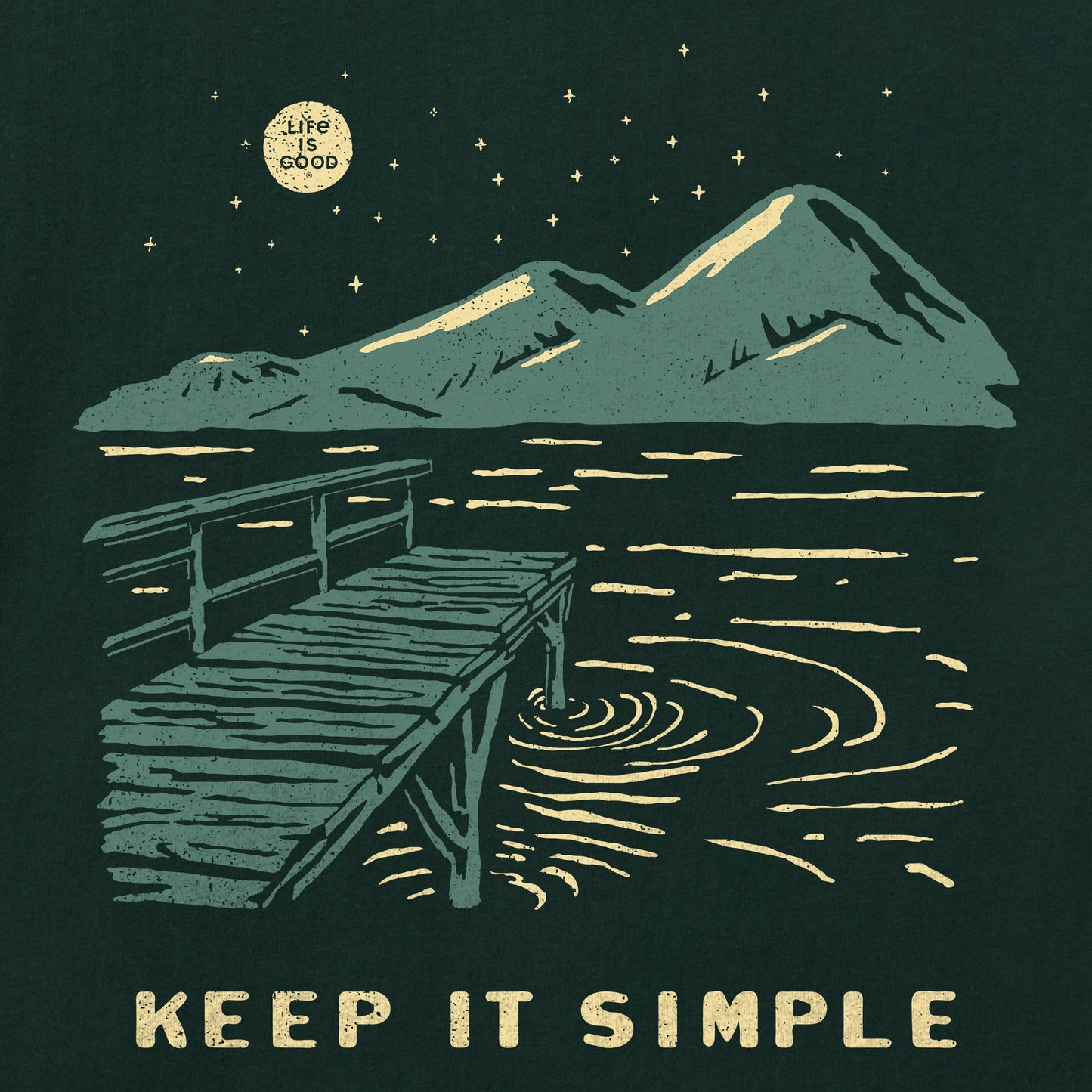 Men's Keep it Simple Dock Long Sleeve Crusher Tee