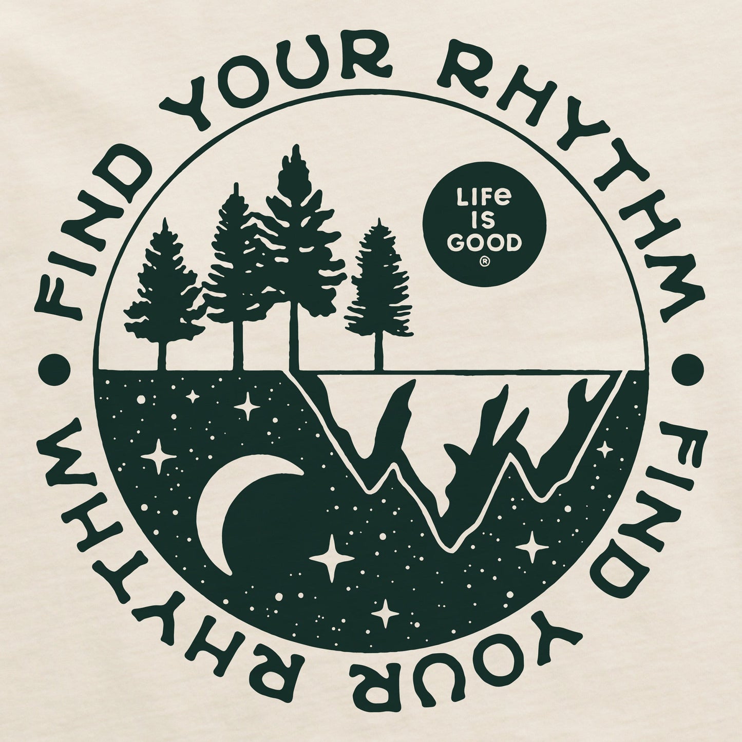 Men's Find Your Rhythm in Nature Long Sleeve Crusher Tee