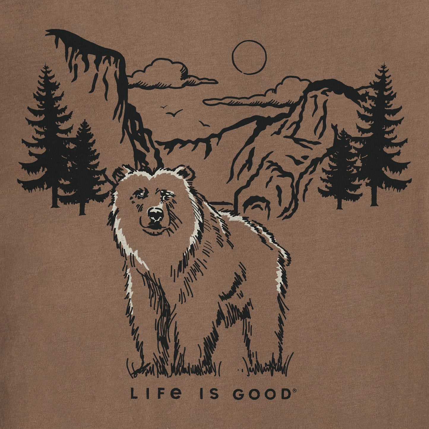 Men's Scenic Outdoor Bear Short Sleeve Crusher-LITE Tee