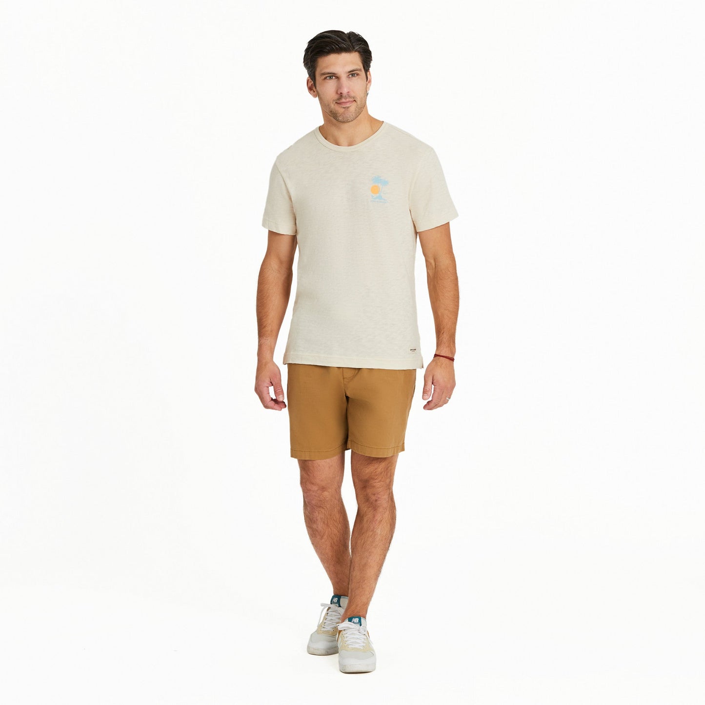 Men's Life isn't Easy Palms Slub Slim Fit Tee