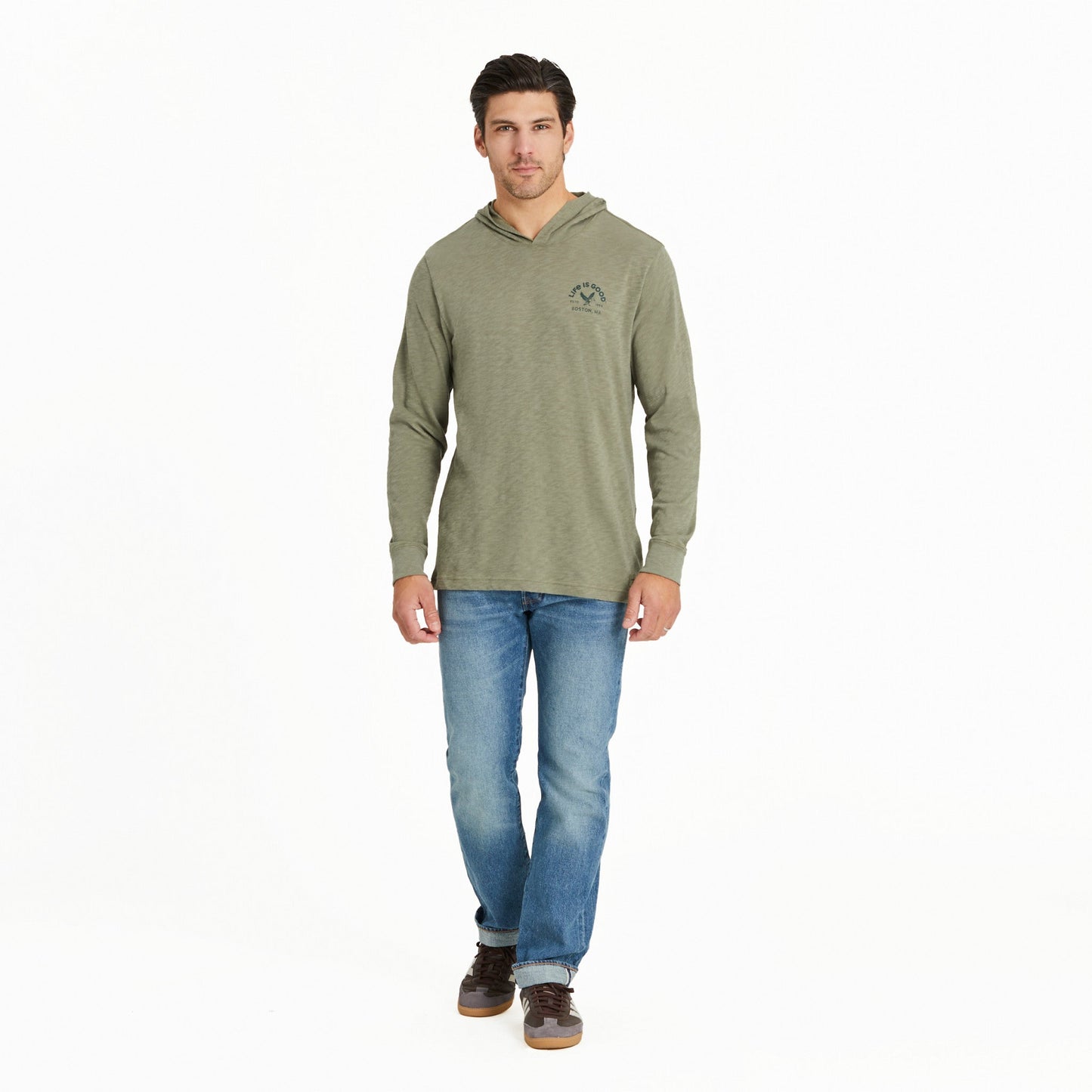Men's Crafty '94 Mallard Long Sleeve Slub Hoodie