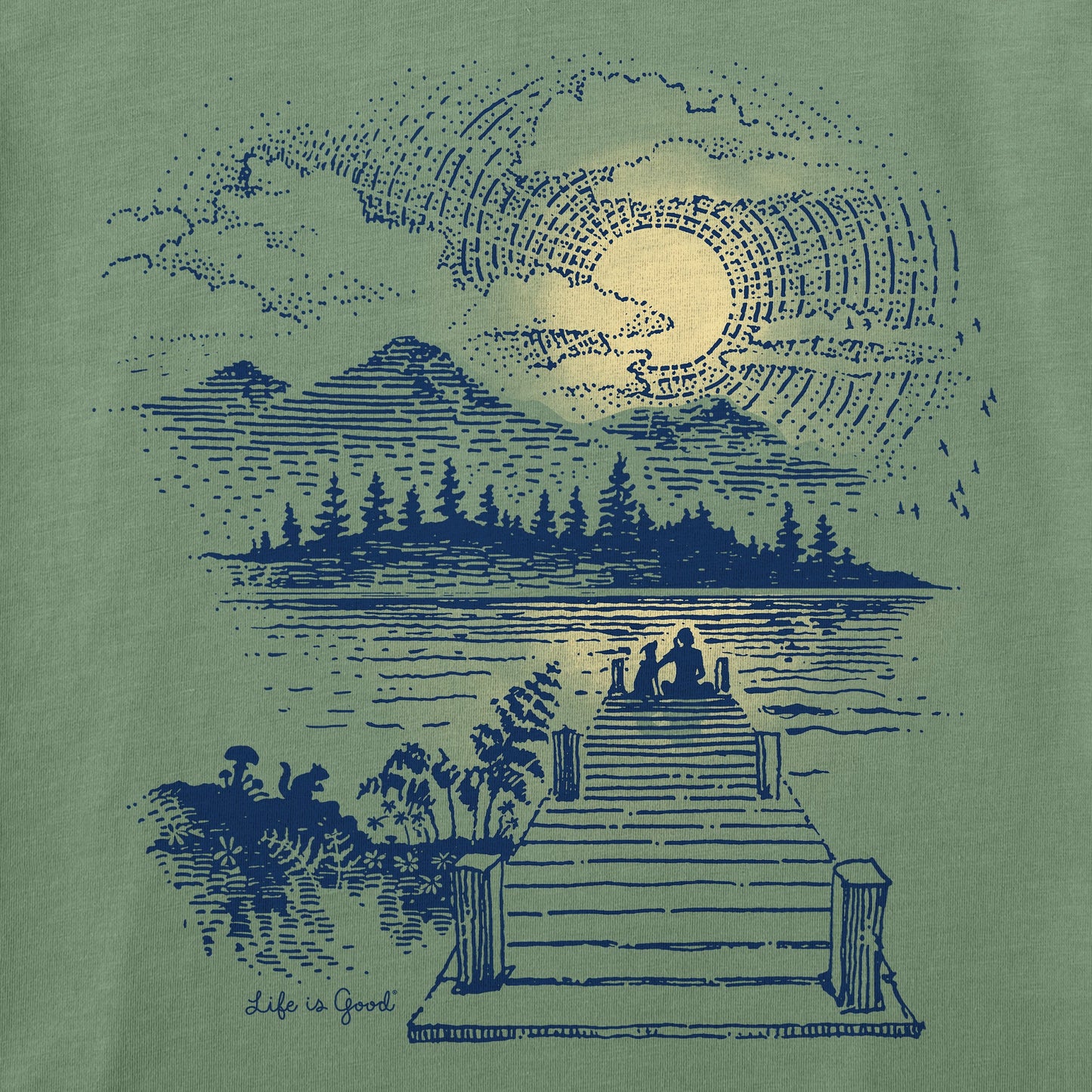 Women's Dock Sunset W Short Sleeve Crusher Tee