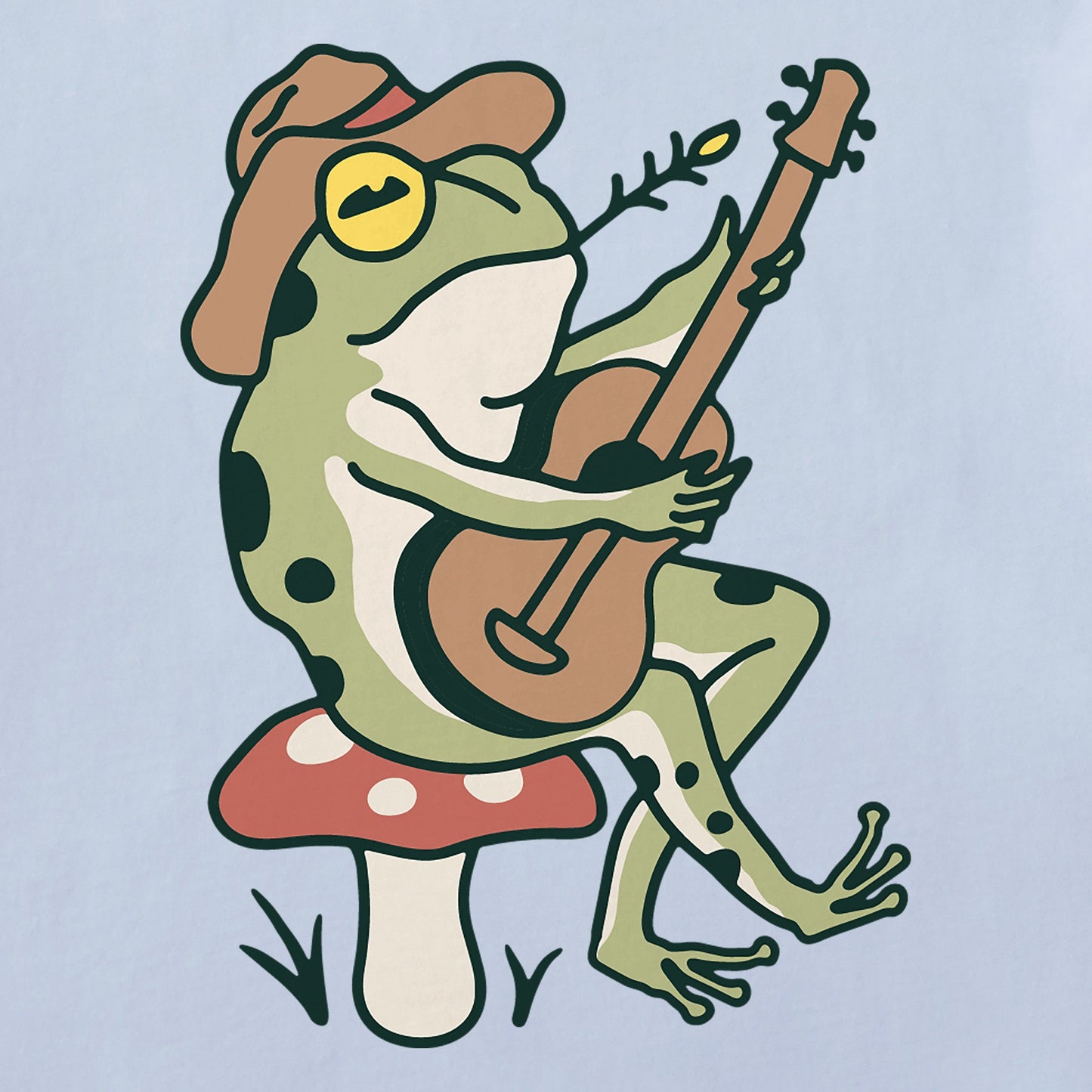 Women's Frog Guitar Short Sleeve Crusher Tee