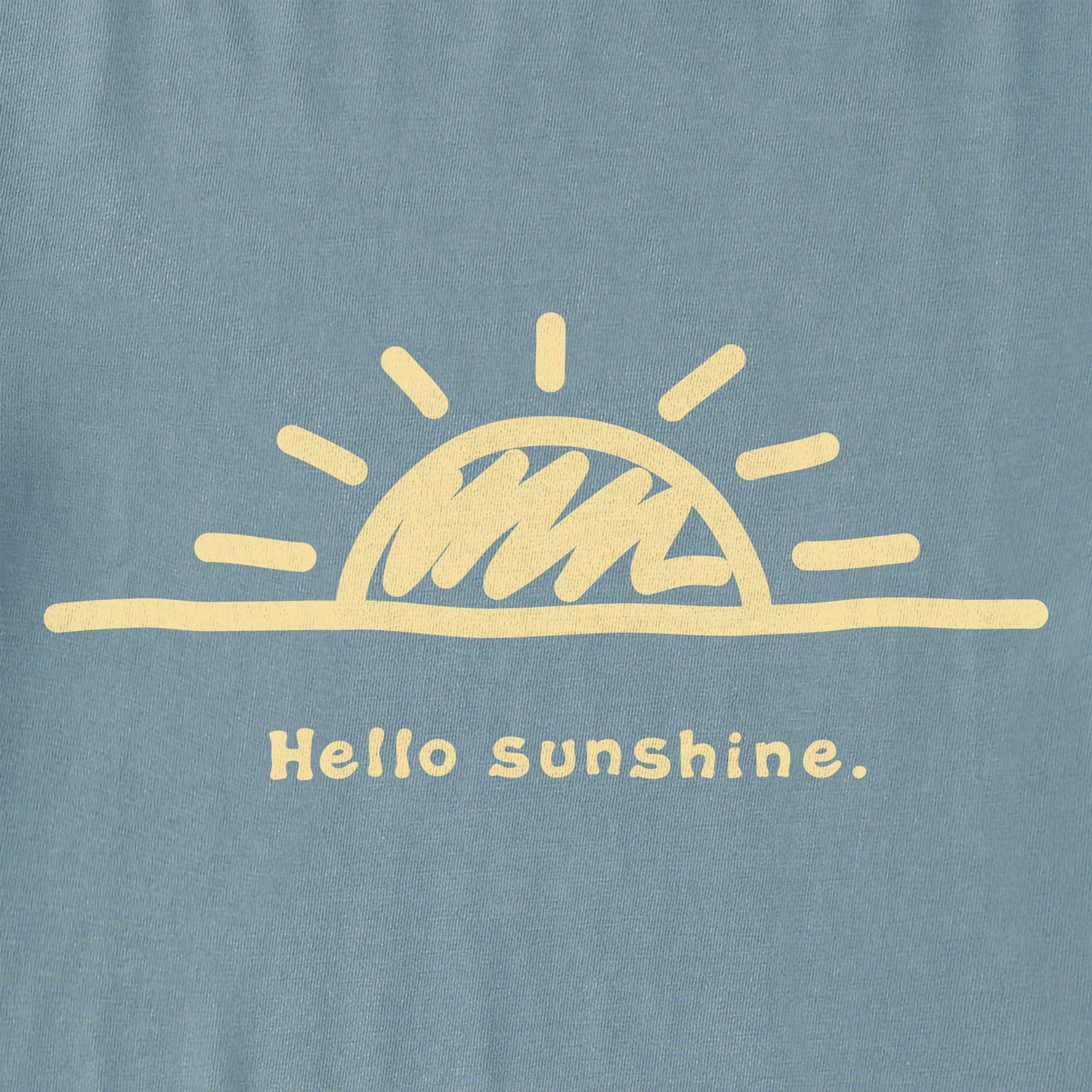 Women's Vintage Hello Sunshine Short Sleeve Crusher Vee
