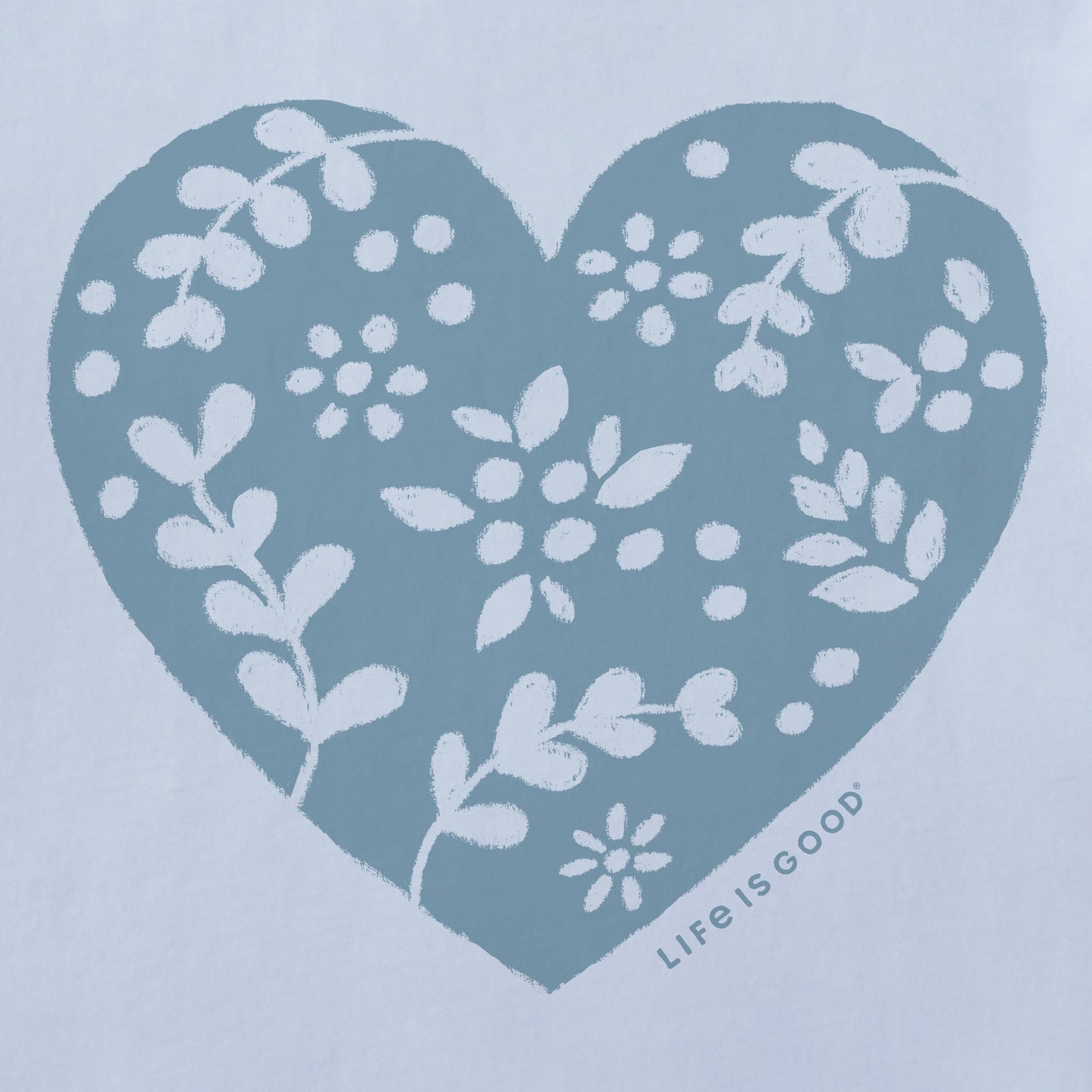 Women's Woodcut Heart Long Sleeve Crusher Vee